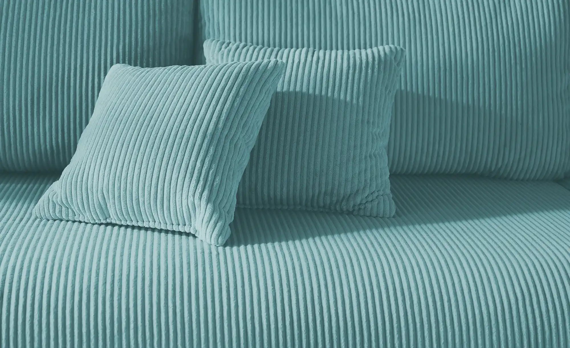 Thumbnail - smart Ecksofa  Nelly ¦ türkis/petrol ¦ Maße (cm): B: 270 H: 85 T: 185.0 Polstermöbel > Sofas > 3-Sitzer - Höffner