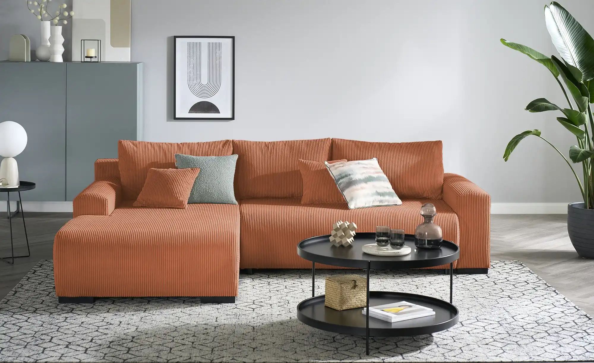 smart Ecksofa  Nelly ¦ kupfer ¦ Maße (cm): B: 270 H: 85 T: 185.0 Polstermöb günstig online kaufen