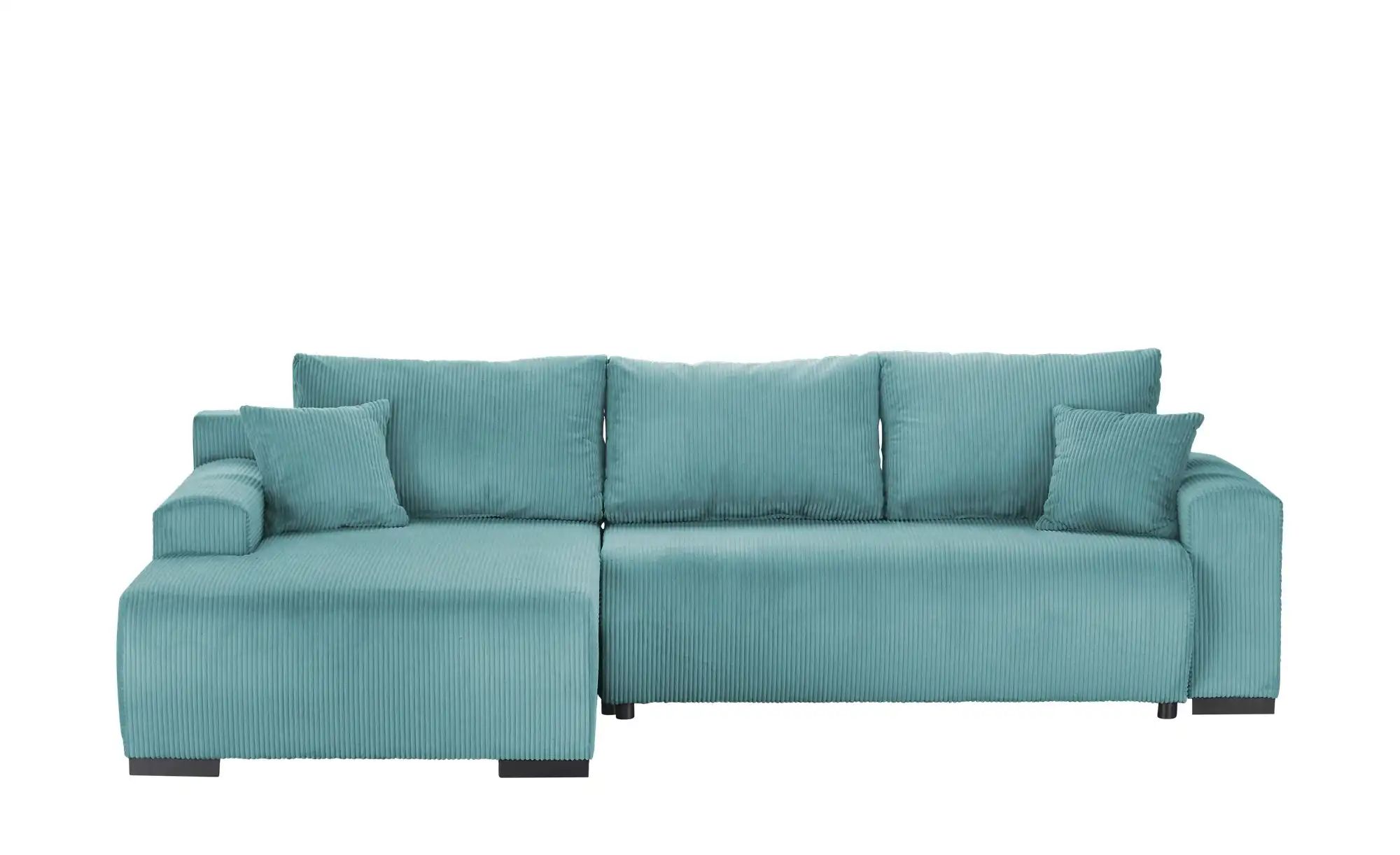 smart Ecksofa  Nelly ¦ türkis/petrol ¦ Maße (cm): B: 270 H: 85 T: 185.0 Pol günstig online kaufen