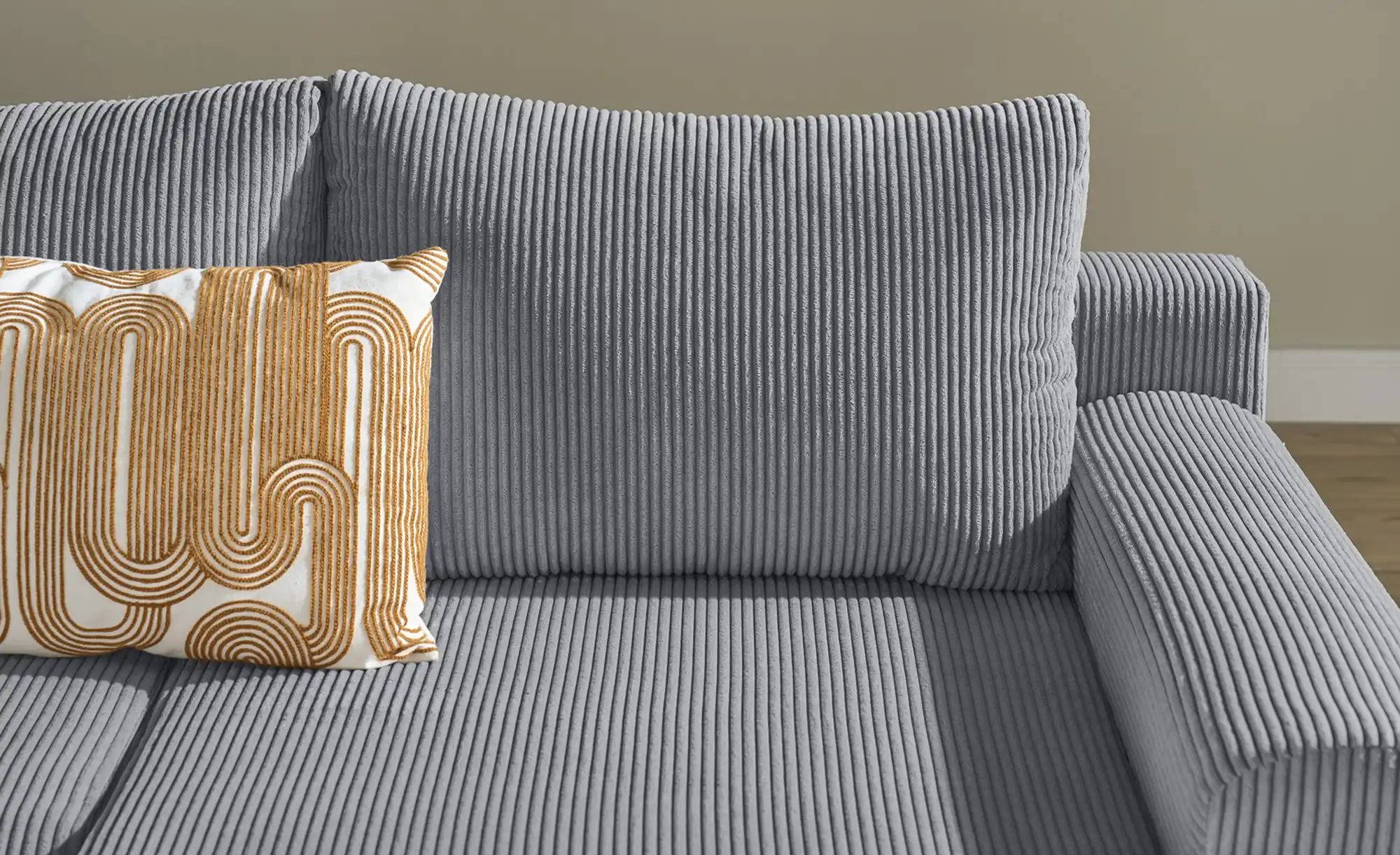 smart Wohnlandschaft  Nelly ¦ grau ¦ Maße (cm): B: 345 H: 85 T: 202.0 Polst günstig online kaufen