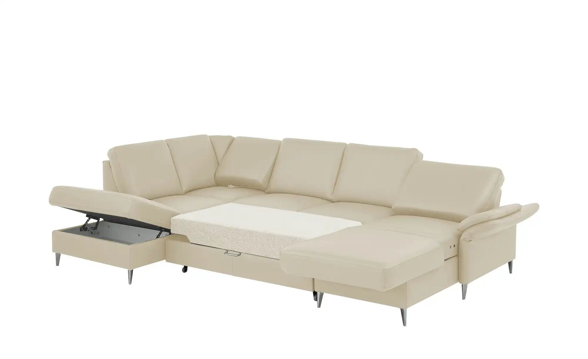 Thumbnail - meinSofa Wohnlandschaft Veit ¦ creme ¦ Maße (cm): B: 305 H: 90 T: 204.0 Polstermöbel > Sofas > Schlafsofas - Höffner