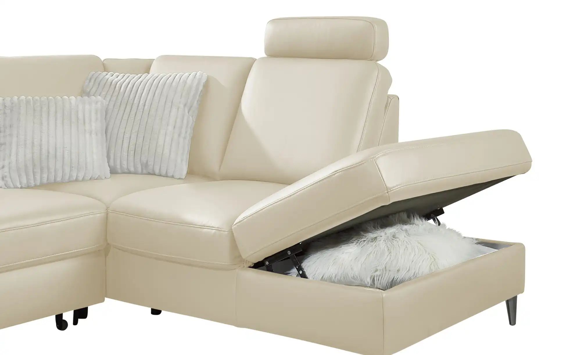 meinSofa Wohnlandschaft  Veit ¦ creme ¦ Maße (cm): B: 305 H: 90 T: 204.0 Po günstig online kaufen