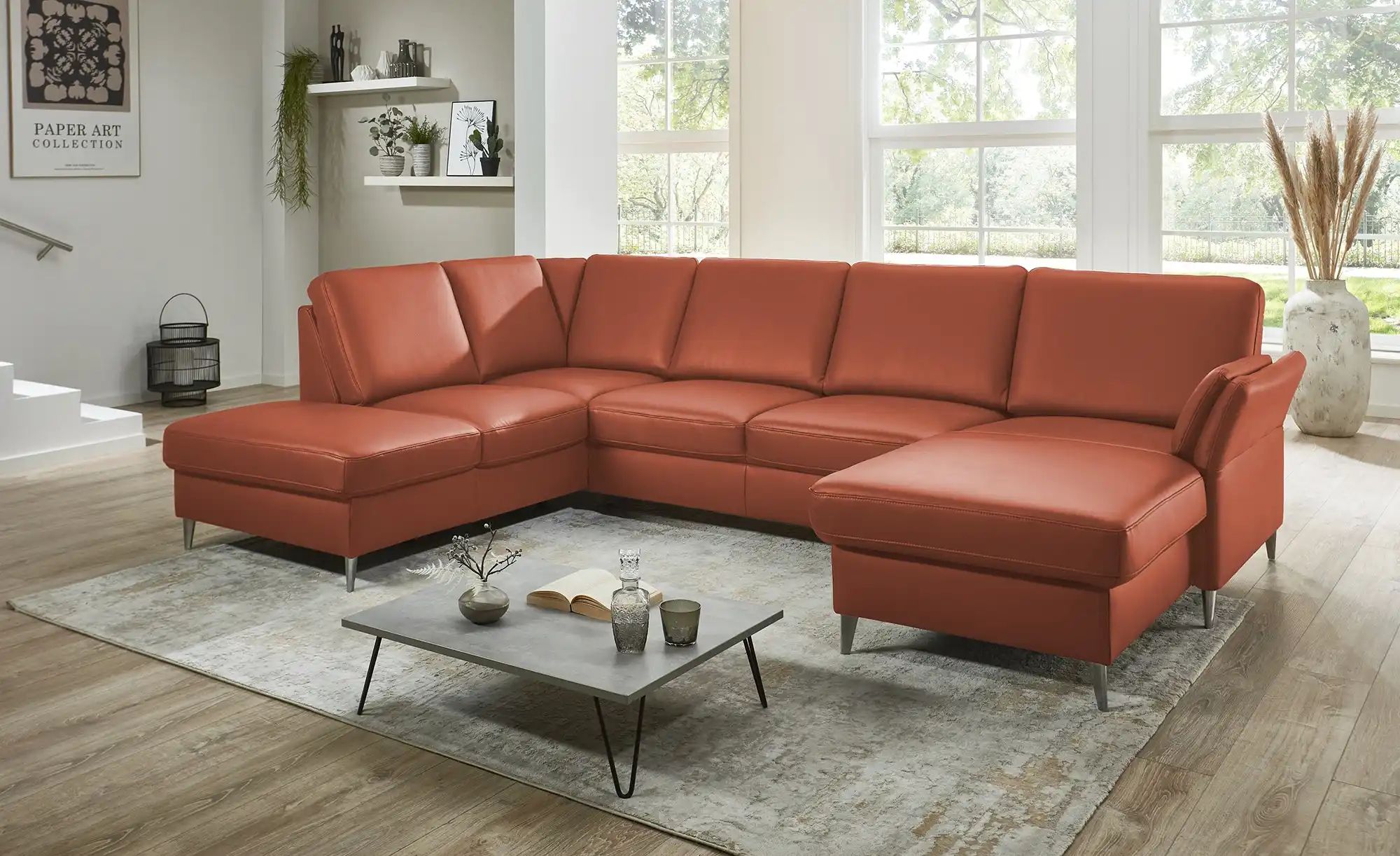 Thumbnail - meinSofa Wohnlandschaft Veit ¦ rot ¦ Maße (cm): B: 305 H: 90 T: 200.0 Polstermöbel > Sofas > Wohnlandschaften - Höffner