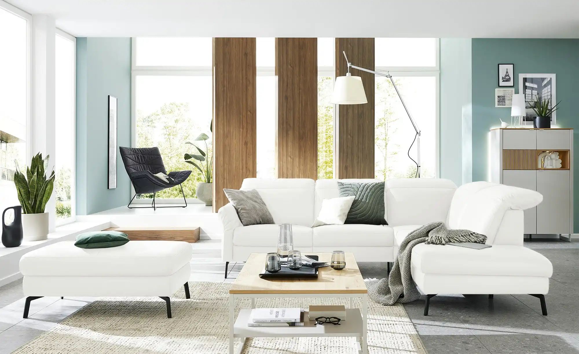 Thumbnail - Wohnwert Ecksofa  Monja ¦ creme ¦ Maße (cm): B: 279 H: 105 T: 220.0 Polstermöbel > Sofas > Ecksofas - Höffner