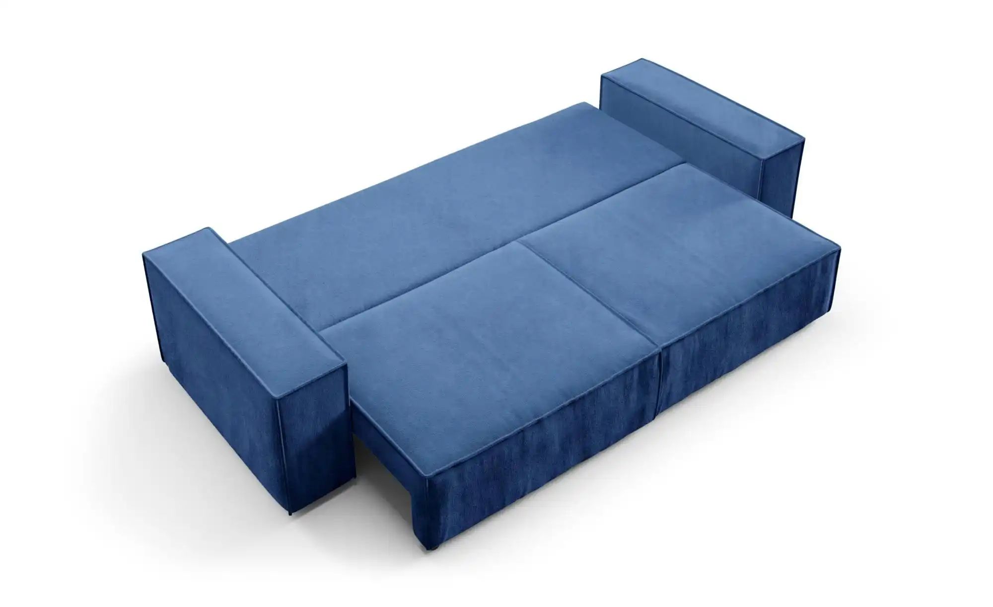 Thumbnail - Einzelsofa mit Schlaffunktion Mille ¦ blau ¦ Maße (cm): B: 255 H: 88 Polstermöbel > Sofas > Einzelsofas - Höffner