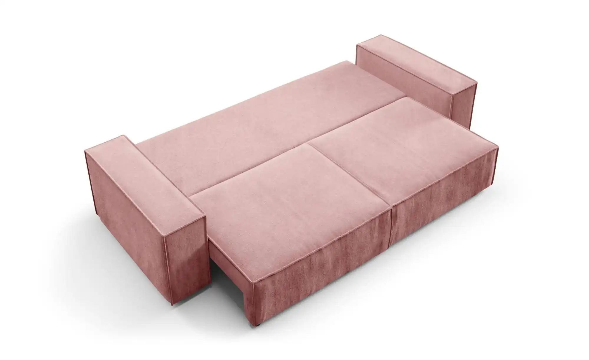 Einzelsofa mit Schlaffunktion Mille ¦ rosa/pink ¦ Maße (cm): B: 255 H: 88 P günstig online kaufen