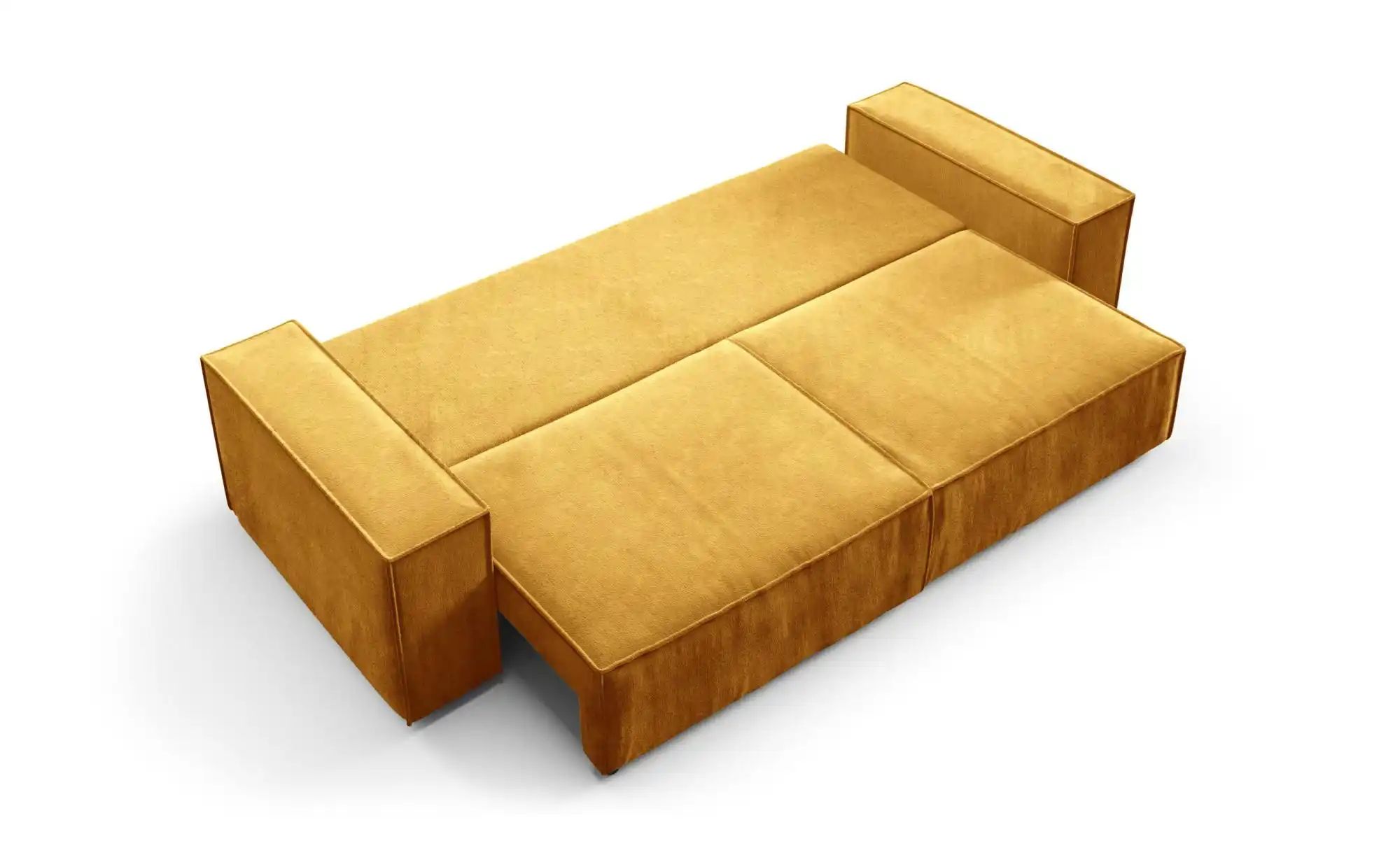 Thumbnail - Einzelsofa mit Schlaffunktion Mille ¦ gelb ¦ Maße (cm): B: 255 H: 88 Polstermöbel > Sofas > Einzelsofas - Höffner