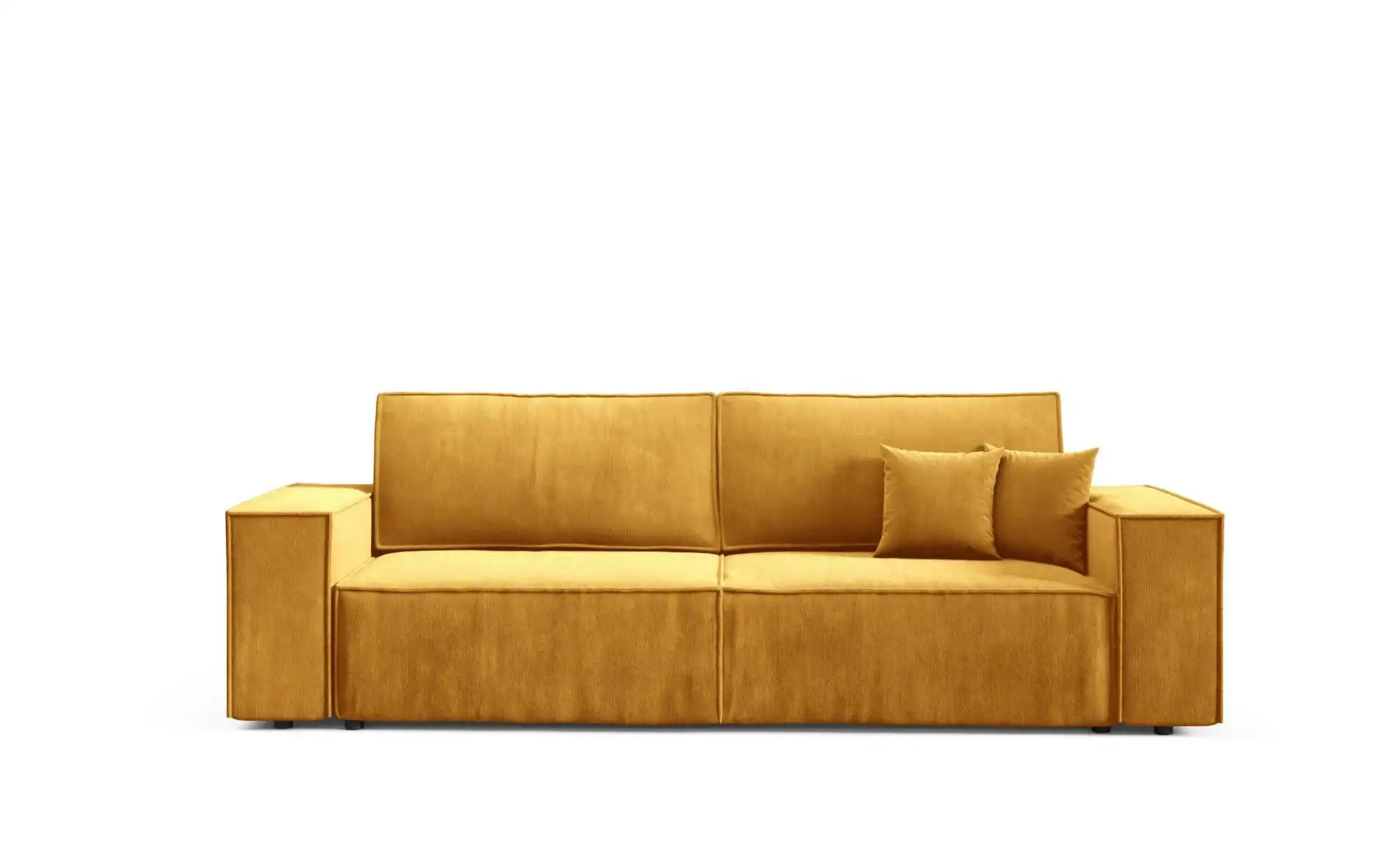 Einzelsofa mit Schlaffunktion Mille ¦ gelb ¦ Maße (cm): B: 255 H: 88 Polste günstig online kaufen