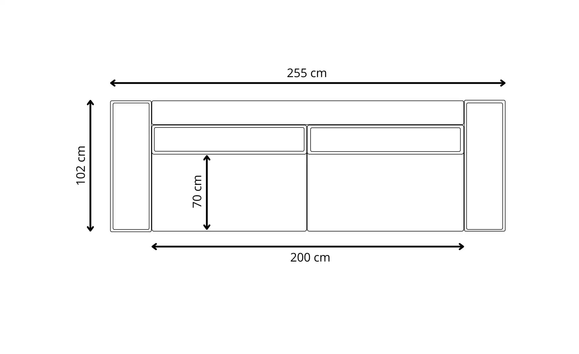 Einzelsofa mit Schlaffunktion Mille ¦ grün ¦ Maße (cm): B: 255 H: 88 Polste günstig online kaufen