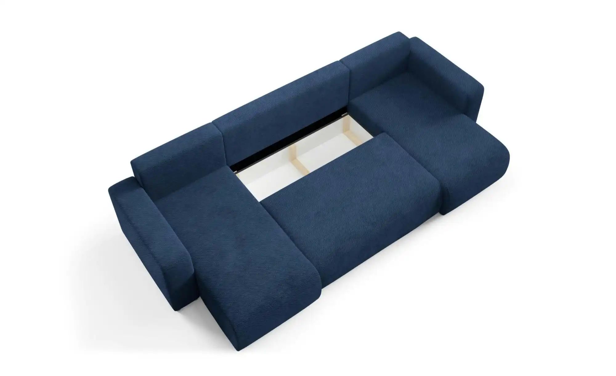 Thumbnail - Wohnlandschaft mit Schlaffunktion Evora ¦ blau ¦ Maße (cm): B: 318 H: 88 Polstermöbel > Sofas > Wohnlandschaften - Höffn...