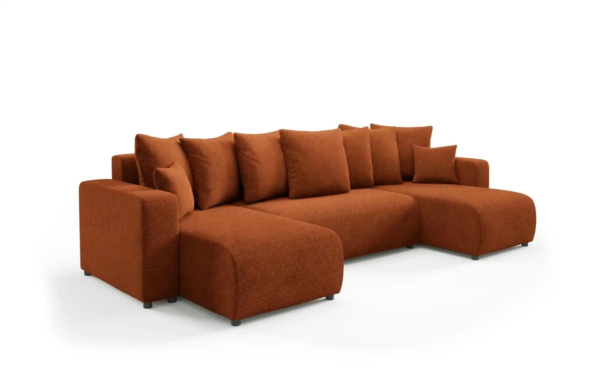Wohnlandschaft mit Schlaffunktion Evora ¦ kupfer ¦ Maße (cm): B: 318 H: 88 günstig online kaufen