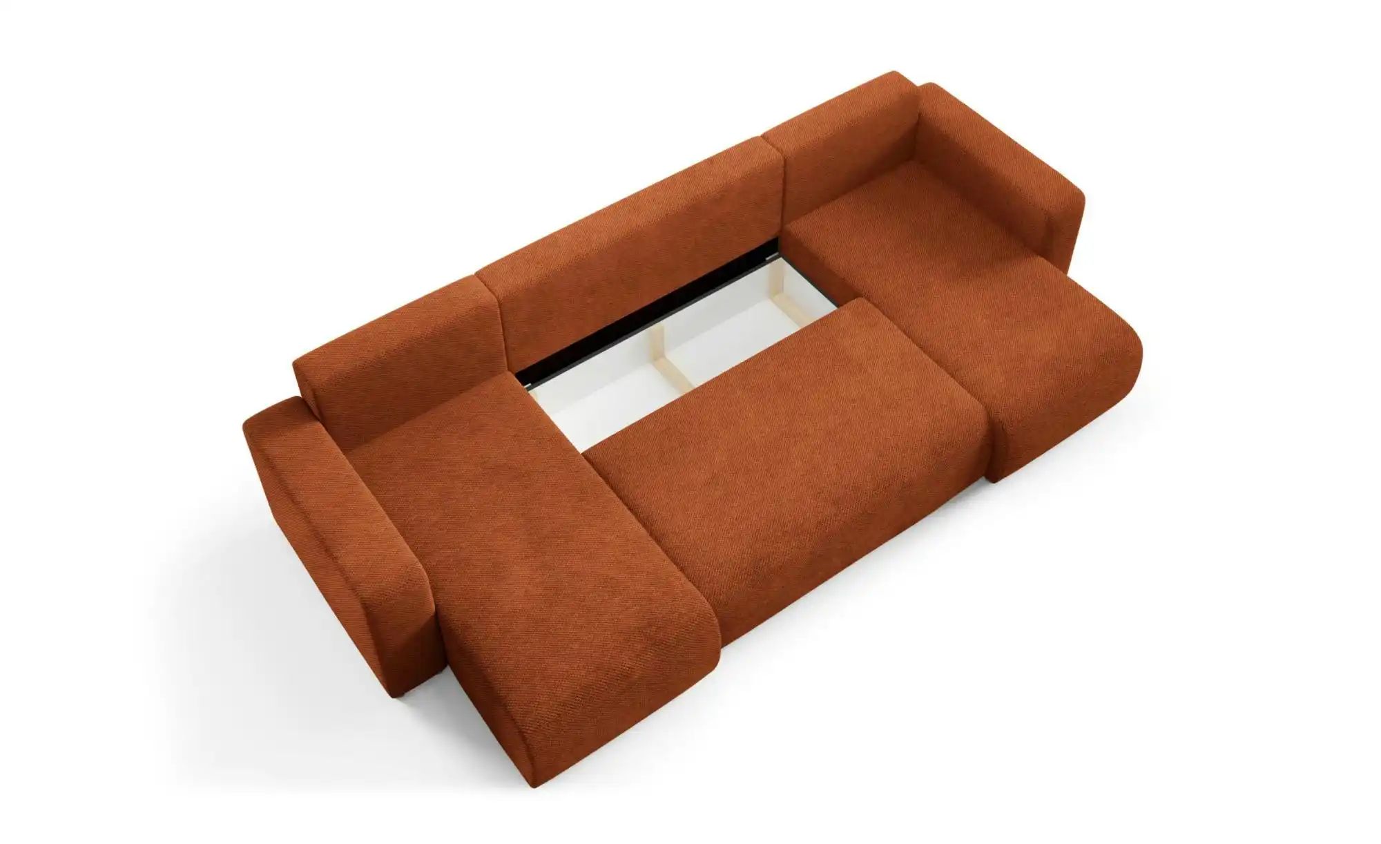 Thumbnail - Wohnlandschaft mit Schlaffunktion Evora ¦ kupfer ¦ Maße (cm): B: 318 H: 88 Polstermöbel > Sofas > Wohnlandschaften - Höf...