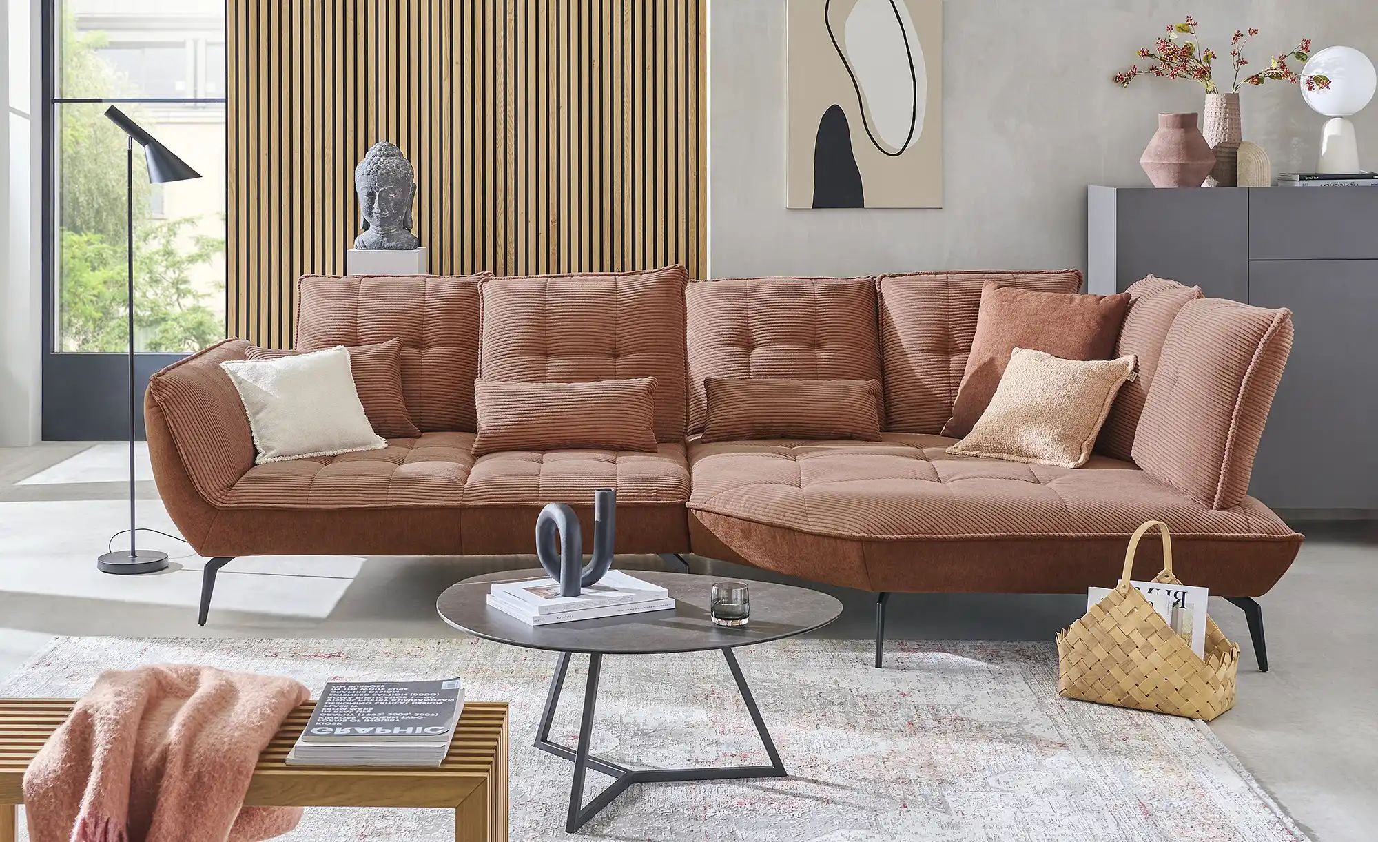 vito Ecksofa  Ticona ¦ braun ¦ Maße (cm): B: 336 H: 93 T: 185.0 Polstermöbe günstig online kaufen