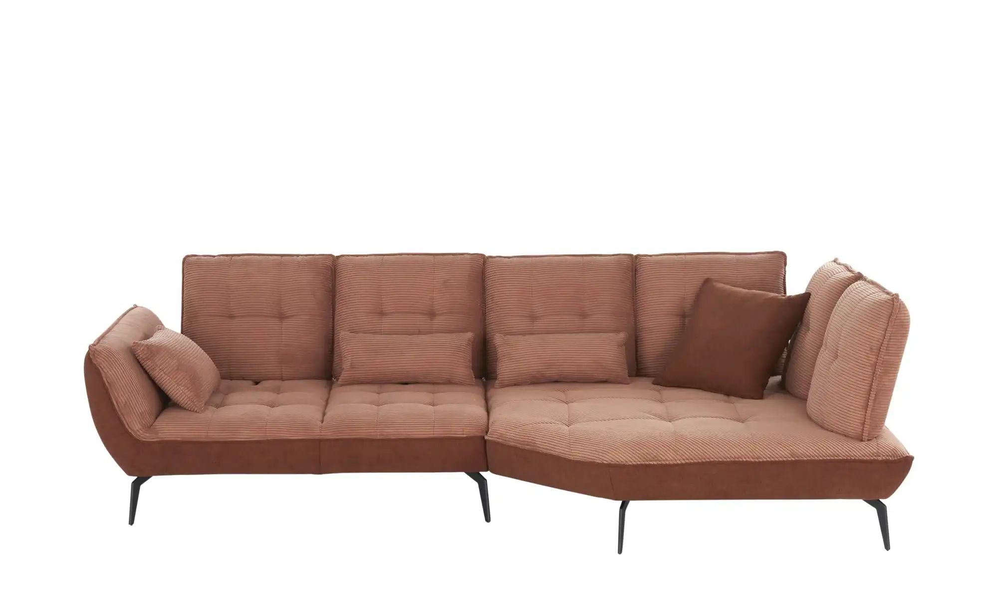 vito Ecksofa mit Sitztiefenverstellung Ticona ¦ kupfer ¦ Maße (cm): B: 336 günstig online kaufen