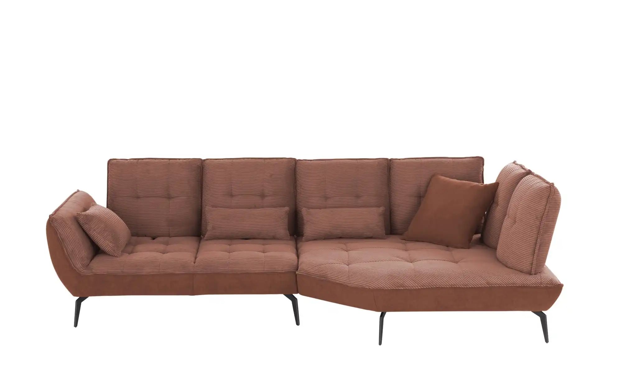 vito Ecksofa mit Sitztiefenverstellung Ticona ¦ kupfer ¦ Maße (cm): B: 320 günstig online kaufen