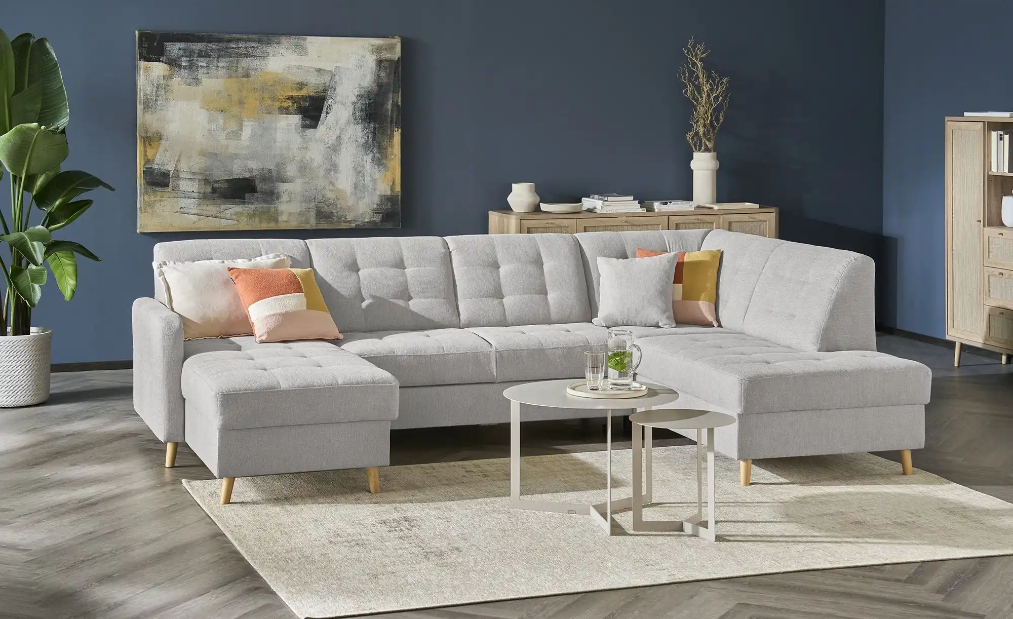 Thumbnail - Wohnlandschaft Venus ¦ grau ¦ Maße (cm): B: 299 H: 88 T: 195.0 Polstermöbel > Sofas > Schlafsofas - Höffner