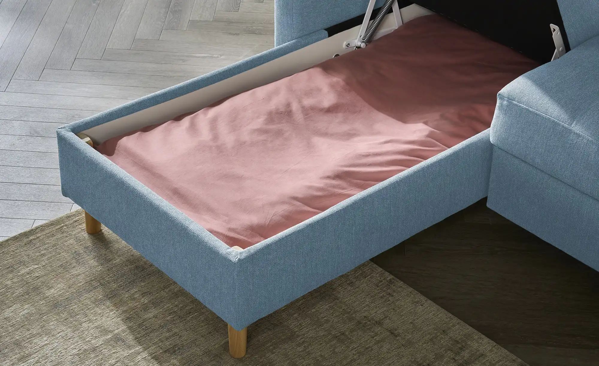 Wohnlandschaft  Venus ¦ blau ¦ Maße (cm): B: 299 H: 88 T: 195.0 Polstermöbe günstig online kaufen