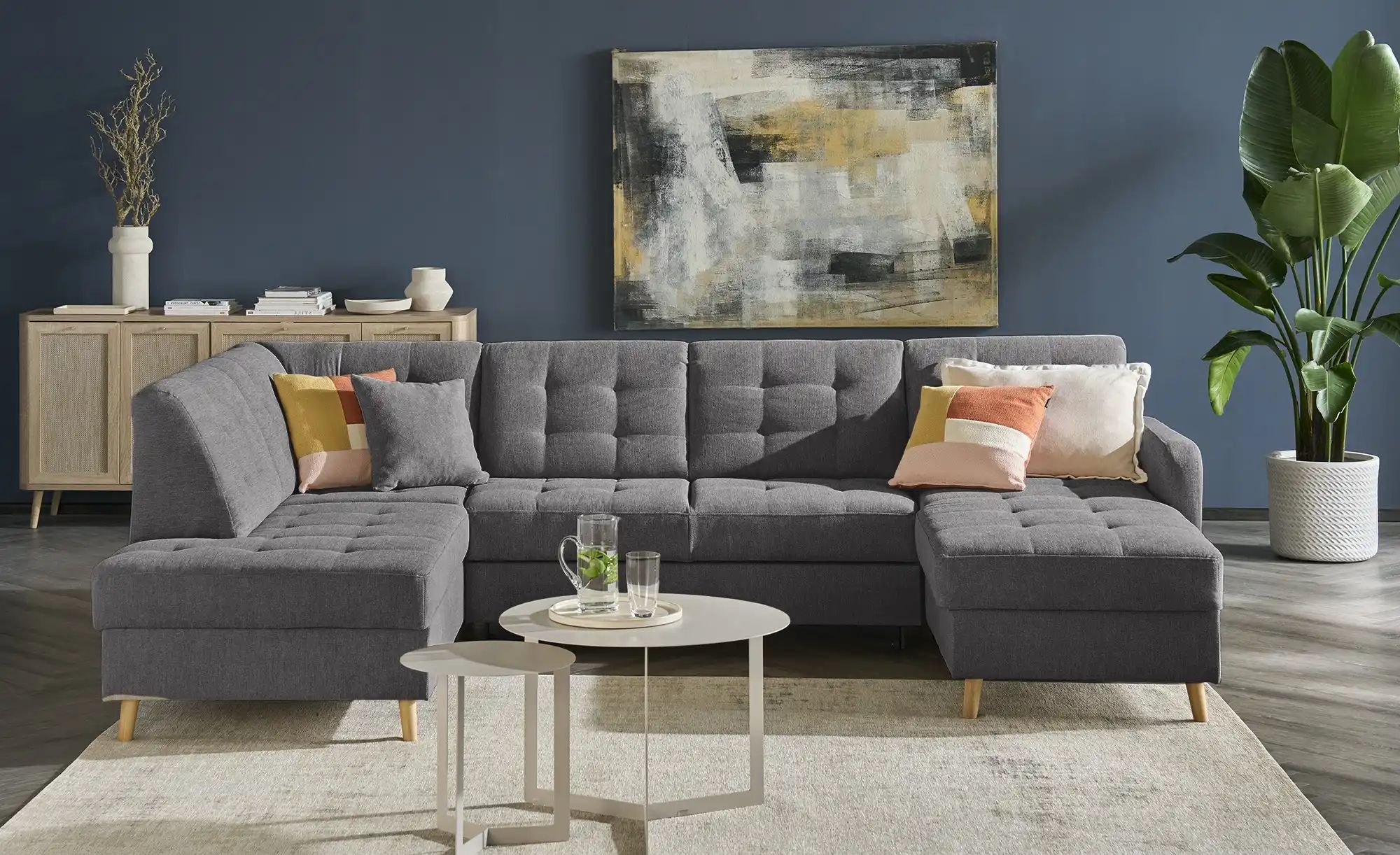 Wohnlandschaft  Venus ¦ grau ¦ Maße (cm): B: 299 H: 88 T: 195.0 Polstermöbe günstig online kaufen