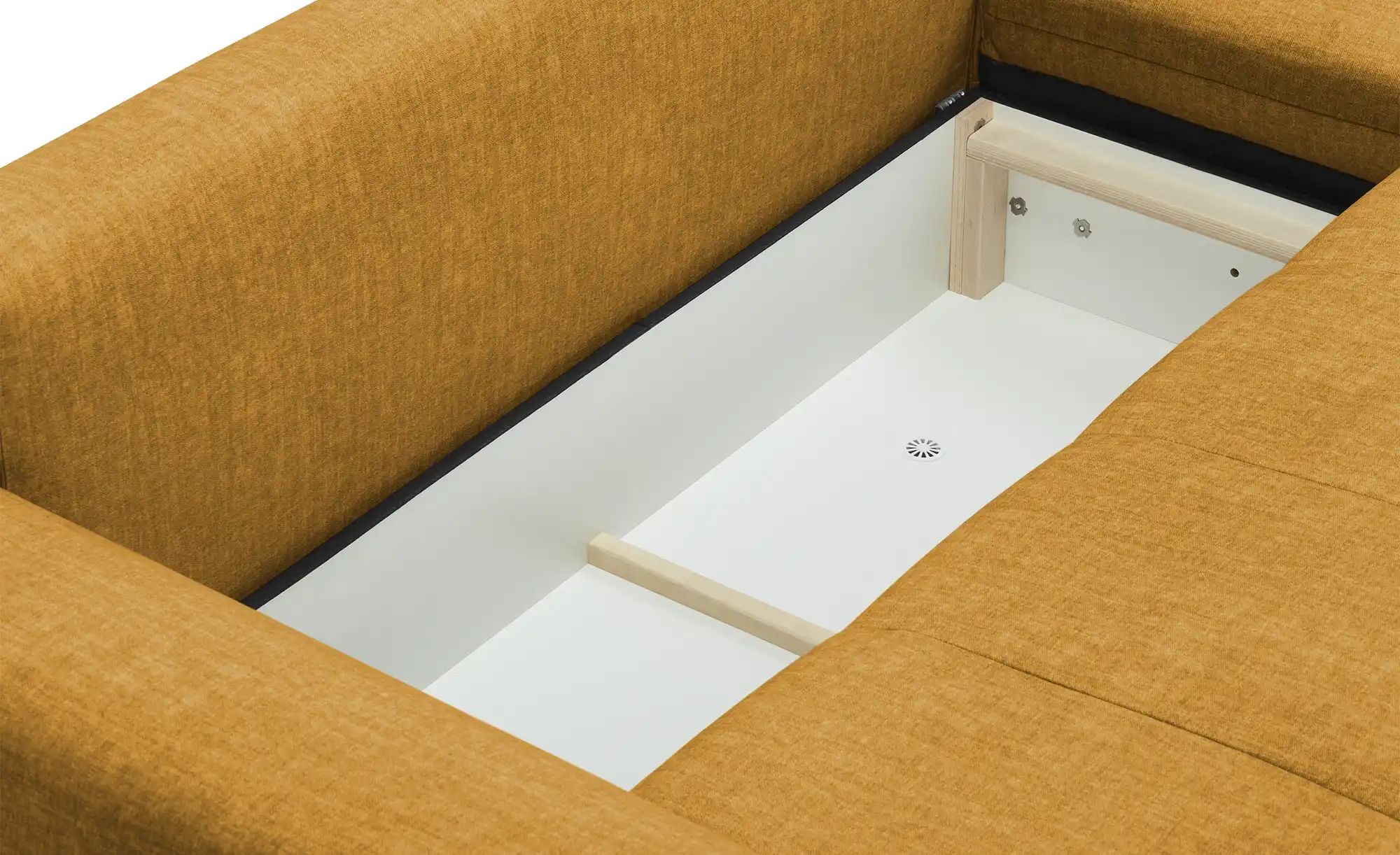 bobb Ecksofa mit Schlaffunktion Soumia ¦ gelb ¦ Maße (cm): B: 283 H: 90 T: günstig online kaufen