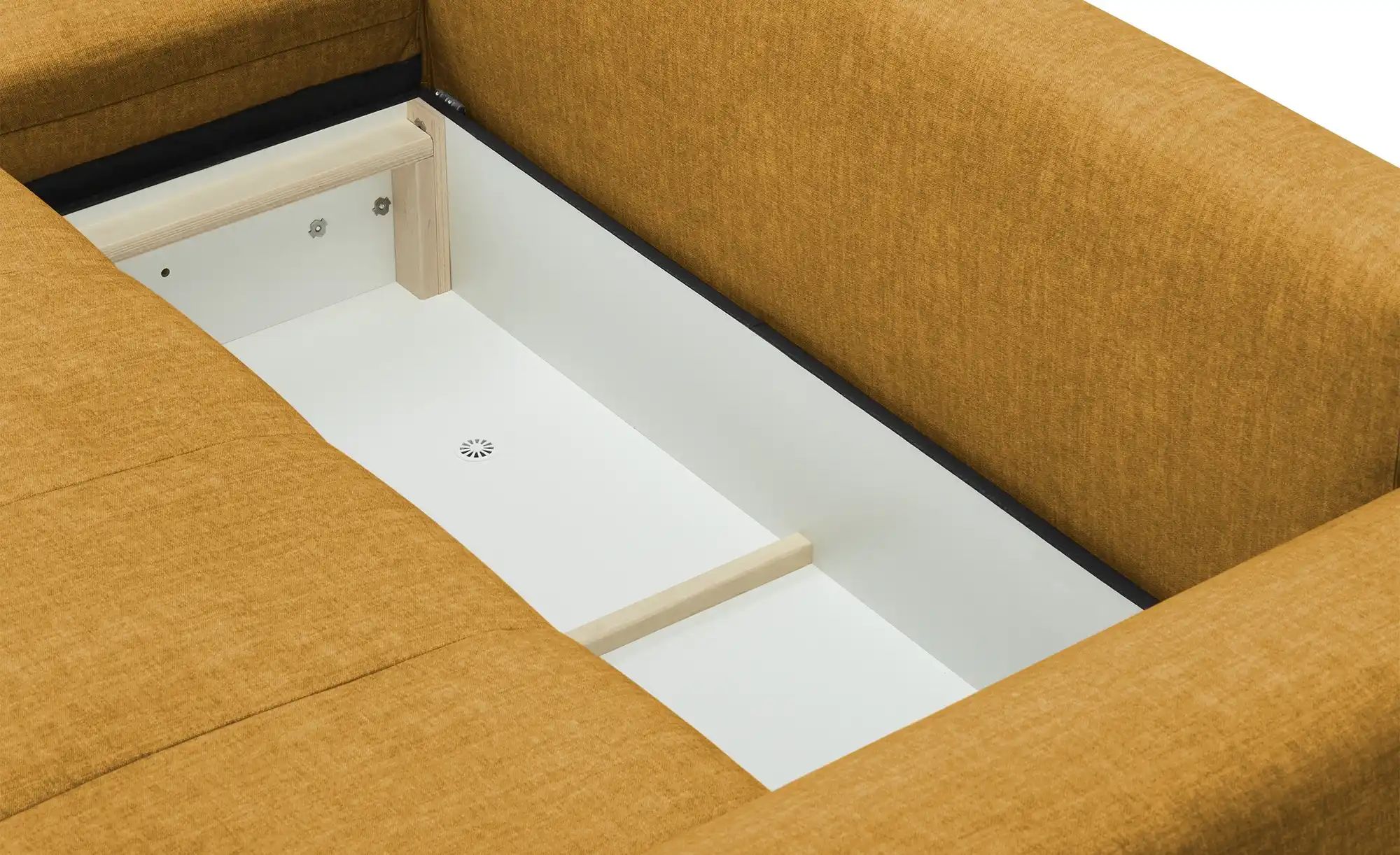 Thumbnail - bobb Ecksofa mit Schlaffunktion Soumia ¦ gelb ¦ Maße (cm): B: 283 H: 90 T: 181.0 Polstermöbel > Sofas > Ecksofas - Höffn...