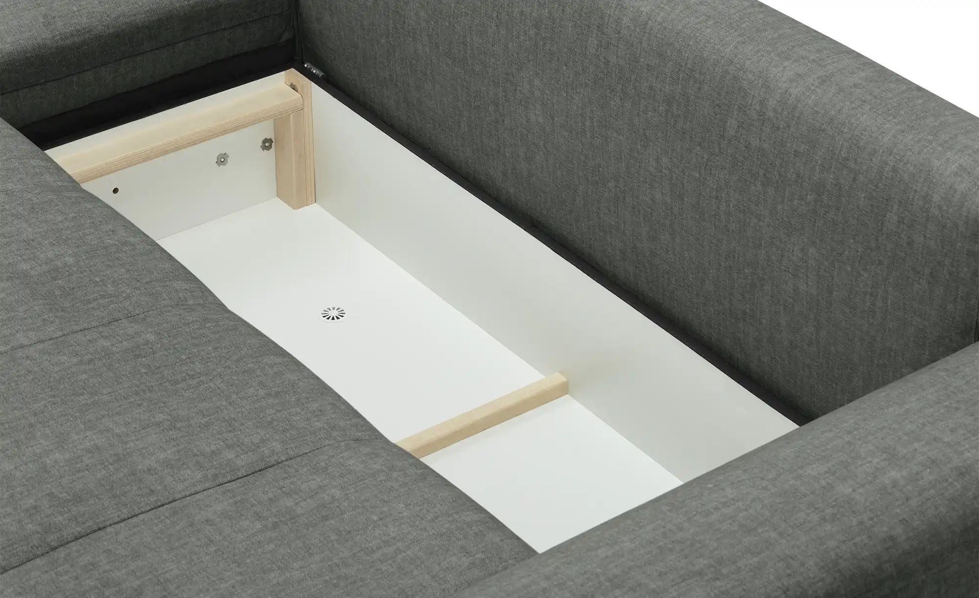 Thumbnail - bobb Ecksofa mit Schlaffunktion Soumia ¦ grau ¦ Maße (cm): B: 283 H: 90 T: 181.0 Polstermöbel > Sofas > Ecksofas - Höffn...