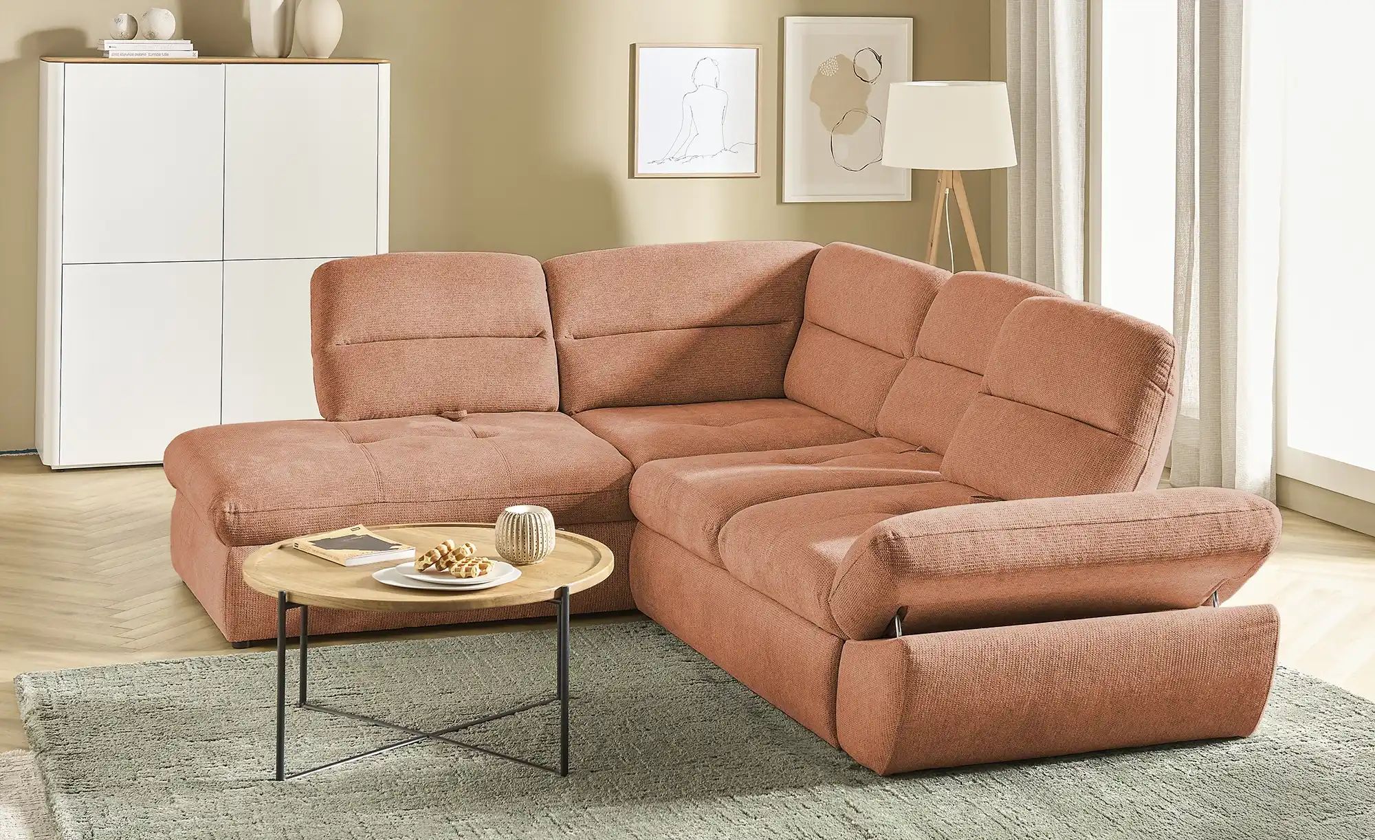 switch Ecksofa  Galiano ¦ kupfer ¦ Maße (cm): B: 284 H: 93 T: 218.0 Polster günstig online kaufen