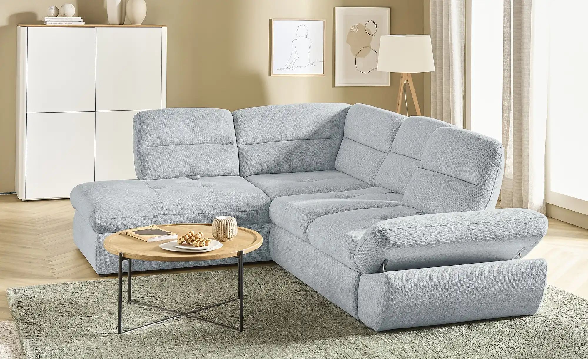 switch Ecksofa  Galiano ¦ grau ¦ Maße (cm): B: 284 H: 93 T: 218.0 Polstermö günstig online kaufen