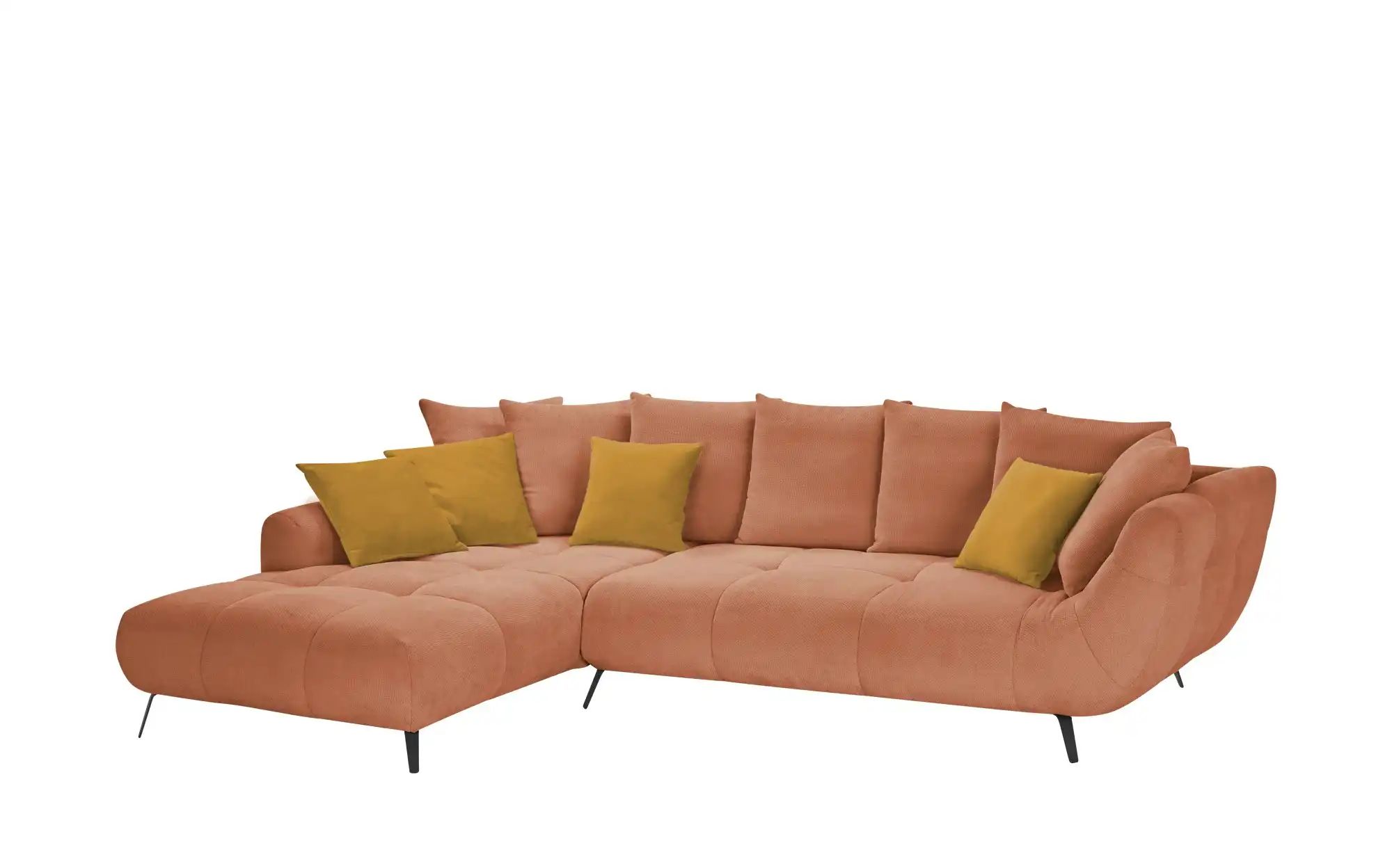 bobb Ecksofa  Bellani III ¦ kupfer ¦ Maße (cm): B: 318 H: 90 T: 218.0 Polst günstig online kaufen