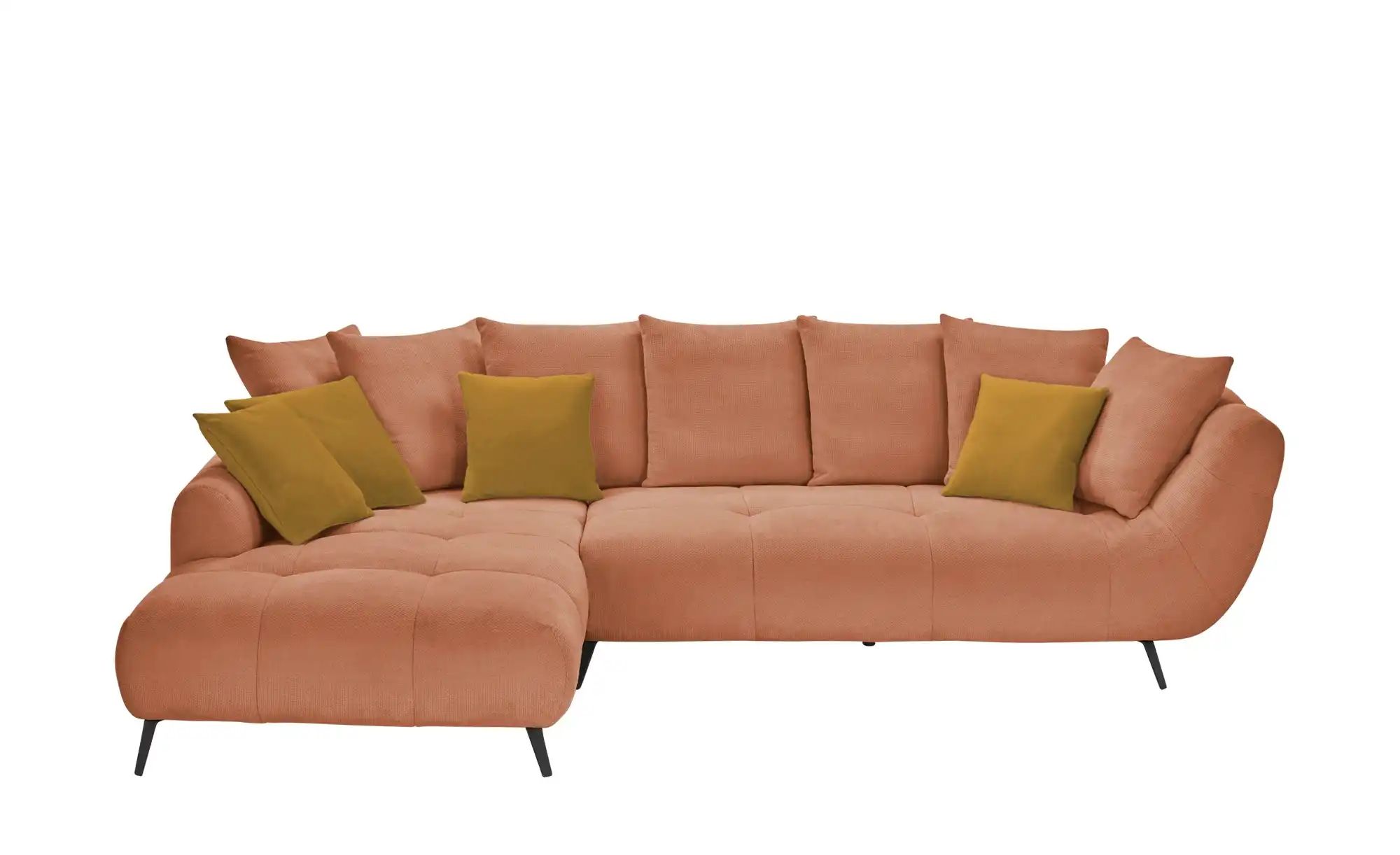bobb Ecksofa  Bellani III ¦ kupfer ¦ Maße (cm): B: 318 H: 90 T: 218.0 Polst günstig online kaufen