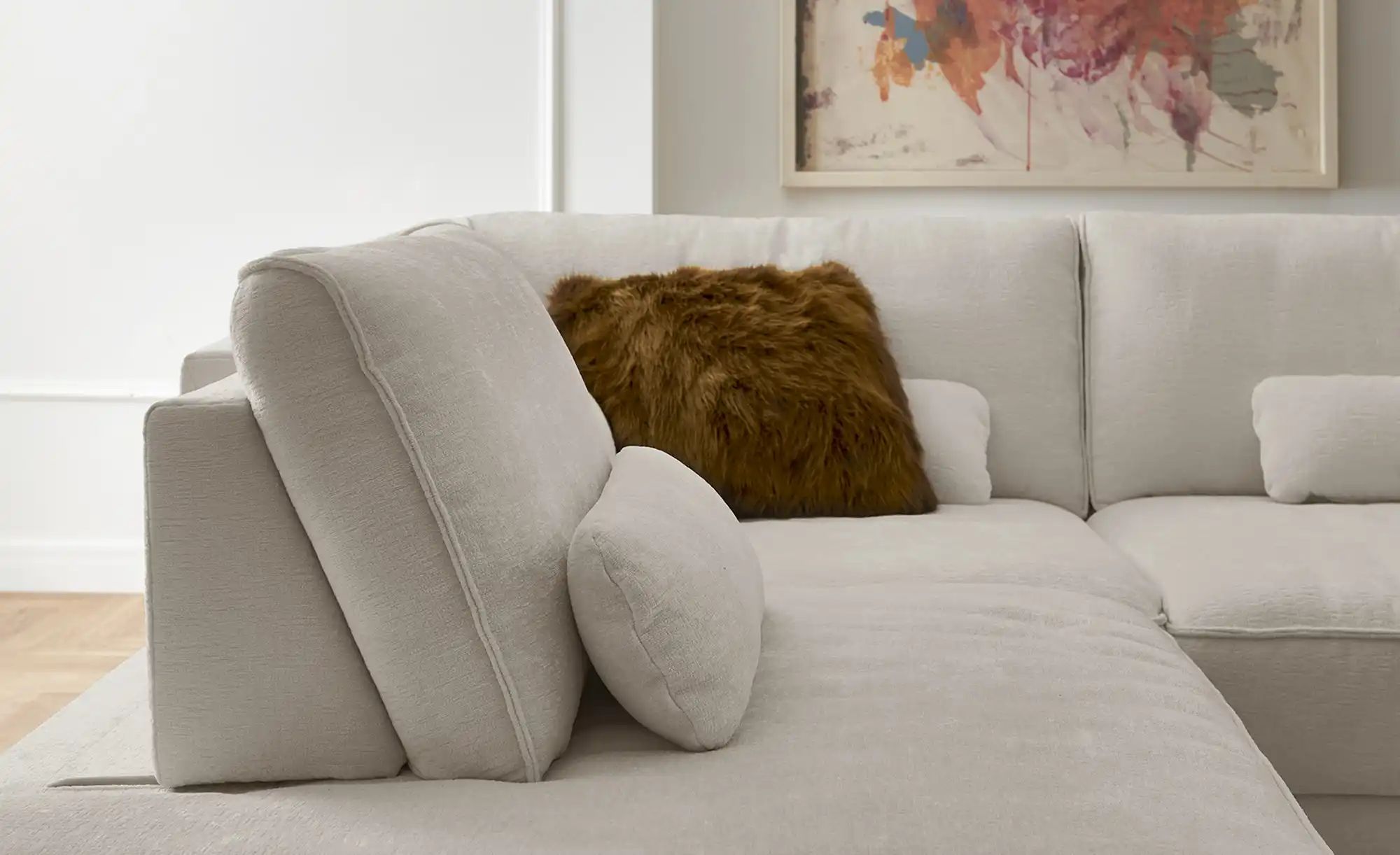 Lounge Collection Wohnlandschaft  Erion ¦ beige ¦ Maße (cm): B: 371 H: 83 T günstig online kaufen