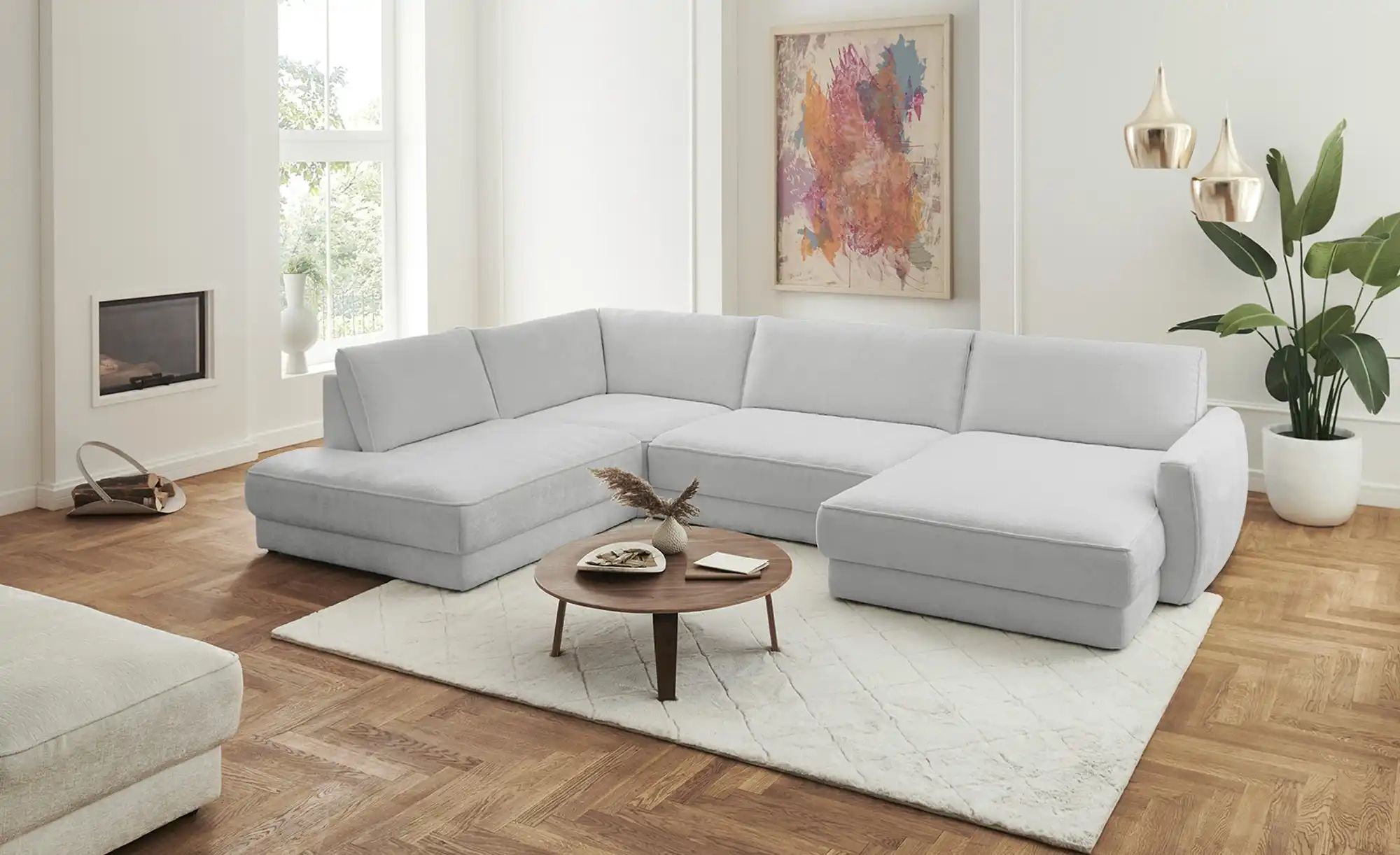 Lounge Collection Wohnlandschaft  Erion ¦ grau ¦ Maße (cm): B: 377 H: 83 T: günstig online kaufen