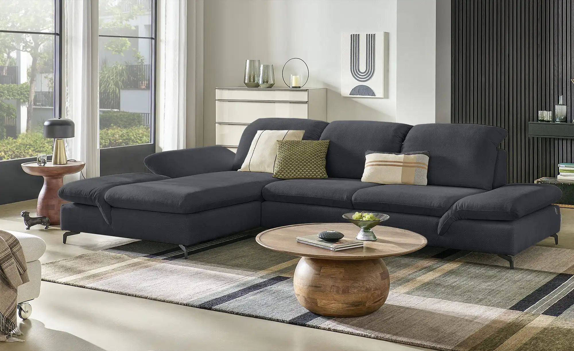 W.SCHILLIG Ecksofa  Saraa ¦ grau ¦ Maße (cm): B: 314 H: 98 T: 198.0 Polster günstig online kaufen