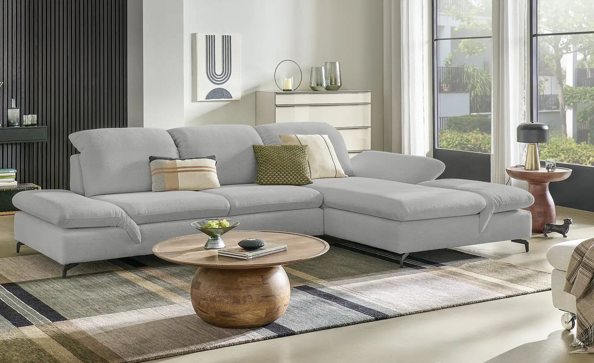 Thumbnail - W.SCHILLIG Ecksofa Saraa ¦ grau ¦ Maße (cm): B: 314 H: 84 T: 198.0 Polstermöbel > Sofas > Ecksofas - Höffner