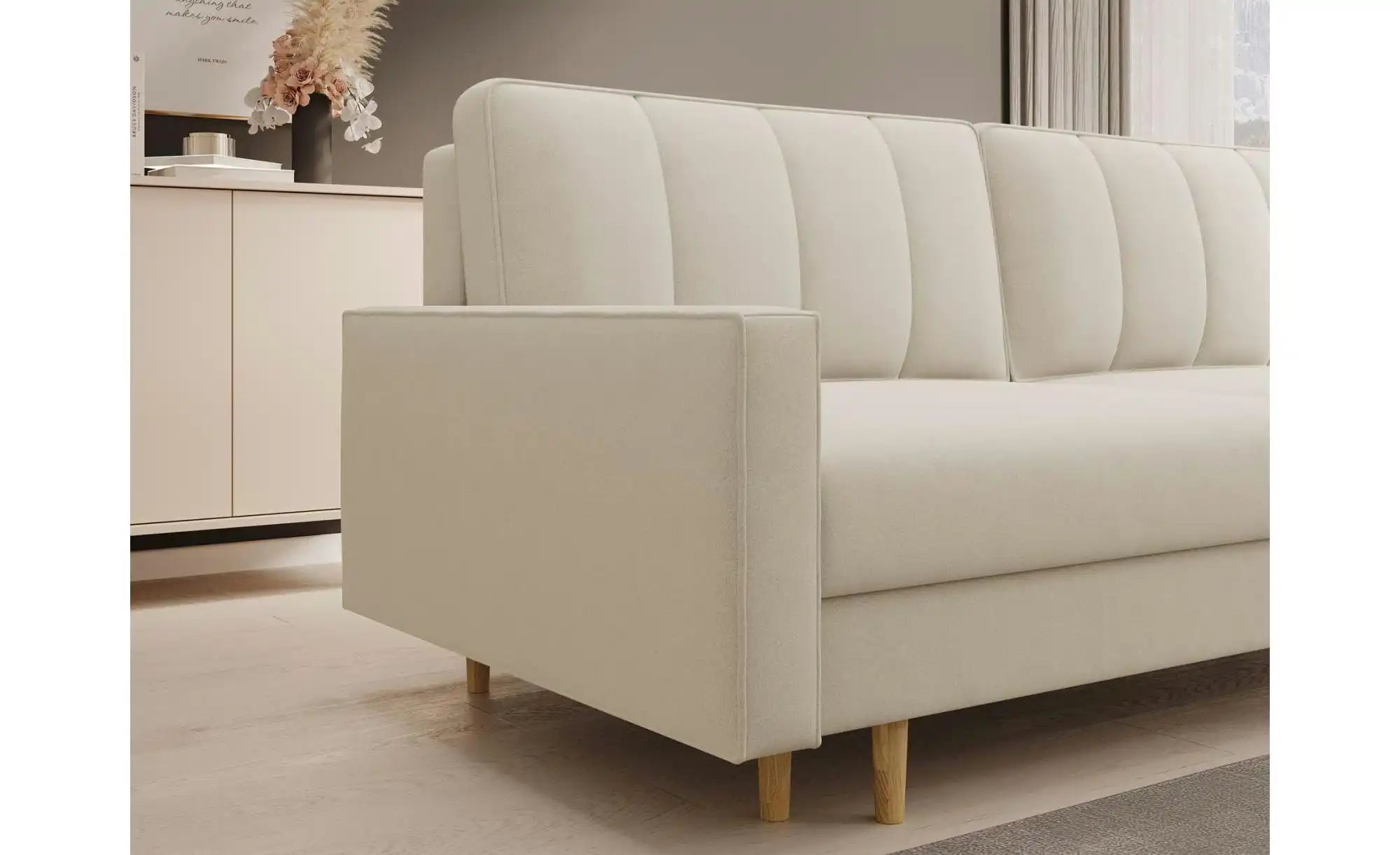 Thumbnail - Selsey Schlafsofa Derban ¦ creme ¦ Maße (cm): B: 215 H: 96 Polstermöbel > Sofas > 3-Sitzer - Höffner