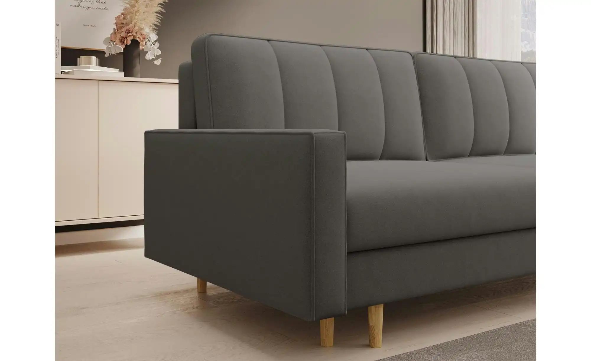 Thumbnail - Selsey Schlafsofa Derban ¦ grau ¦ Maße (cm): B: 215 H: 96 Polstermöbel > Sofas > 3-Sitzer - Höffner