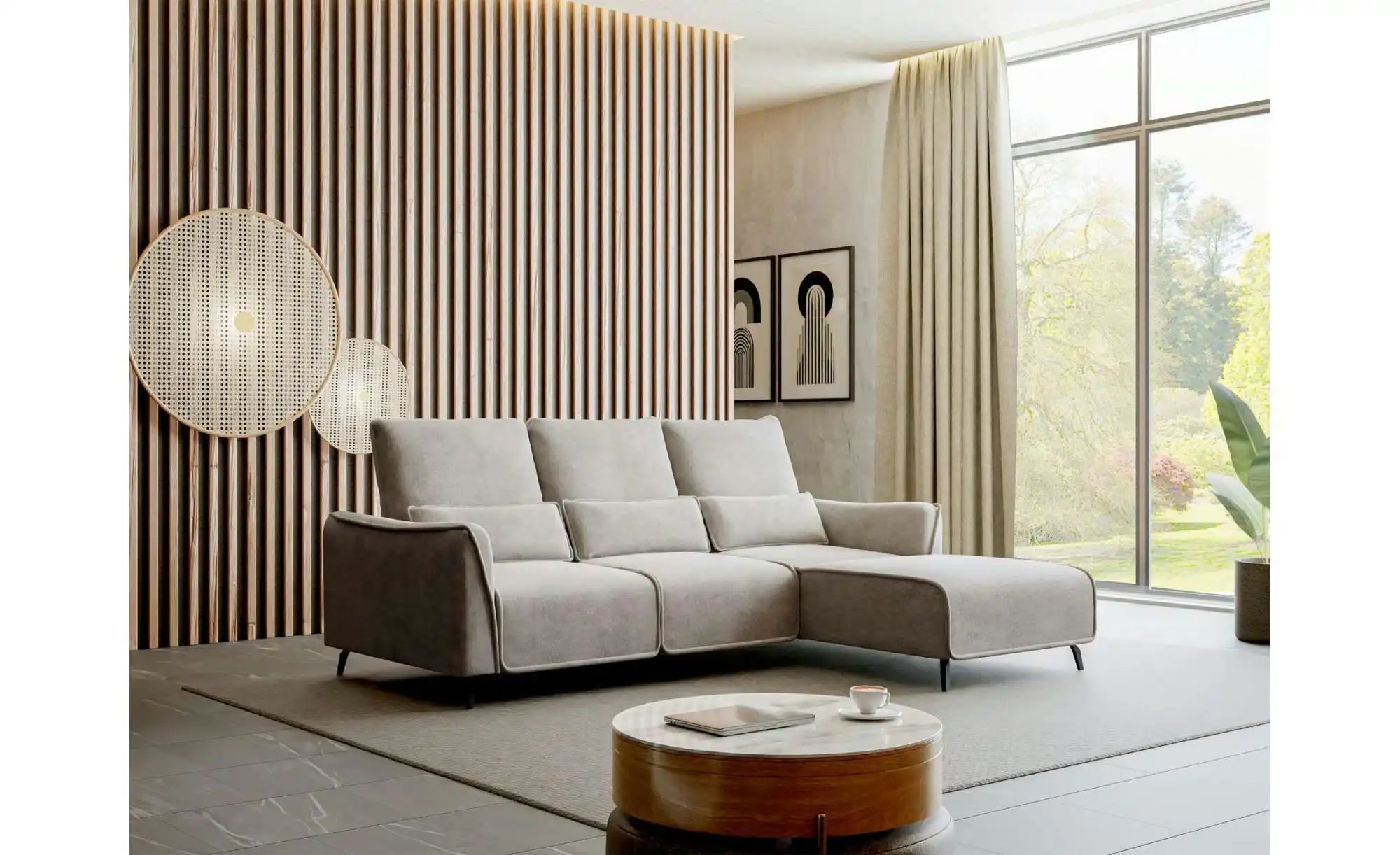 Thumbnail - Selsey Ecksofa Rumbia   ¦ beige ¦ Maße (cm): B: 244 H: 94 Polstermöbel > Sofas > 3-Sitzer - Höffner