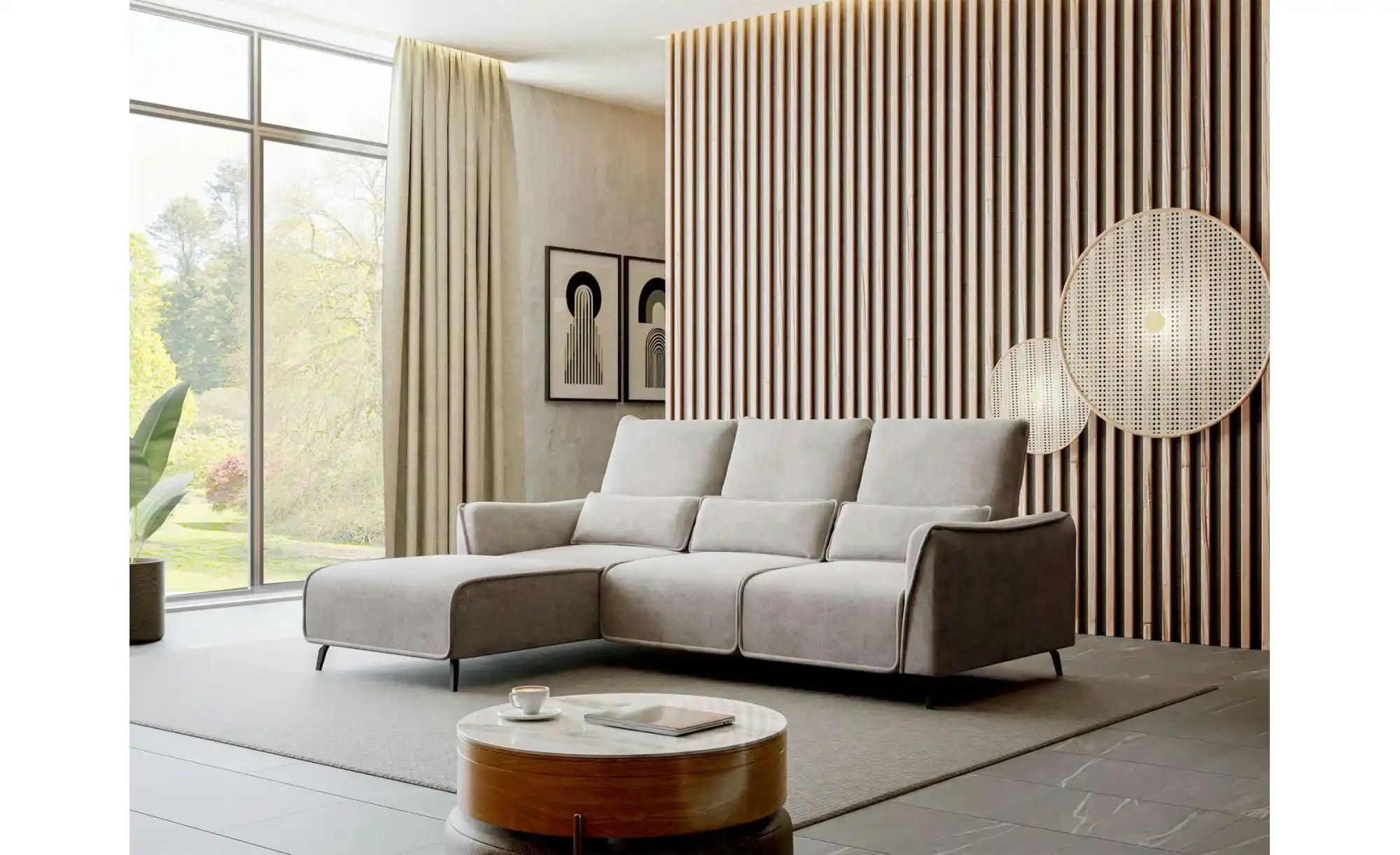 Thumbnail - Selsey Ecksofa Rumbia ¦ beige ¦ Maße (cm): B: 244 H: 94 Polstermöbel > Sofas > 3-Sitzer - Höffner