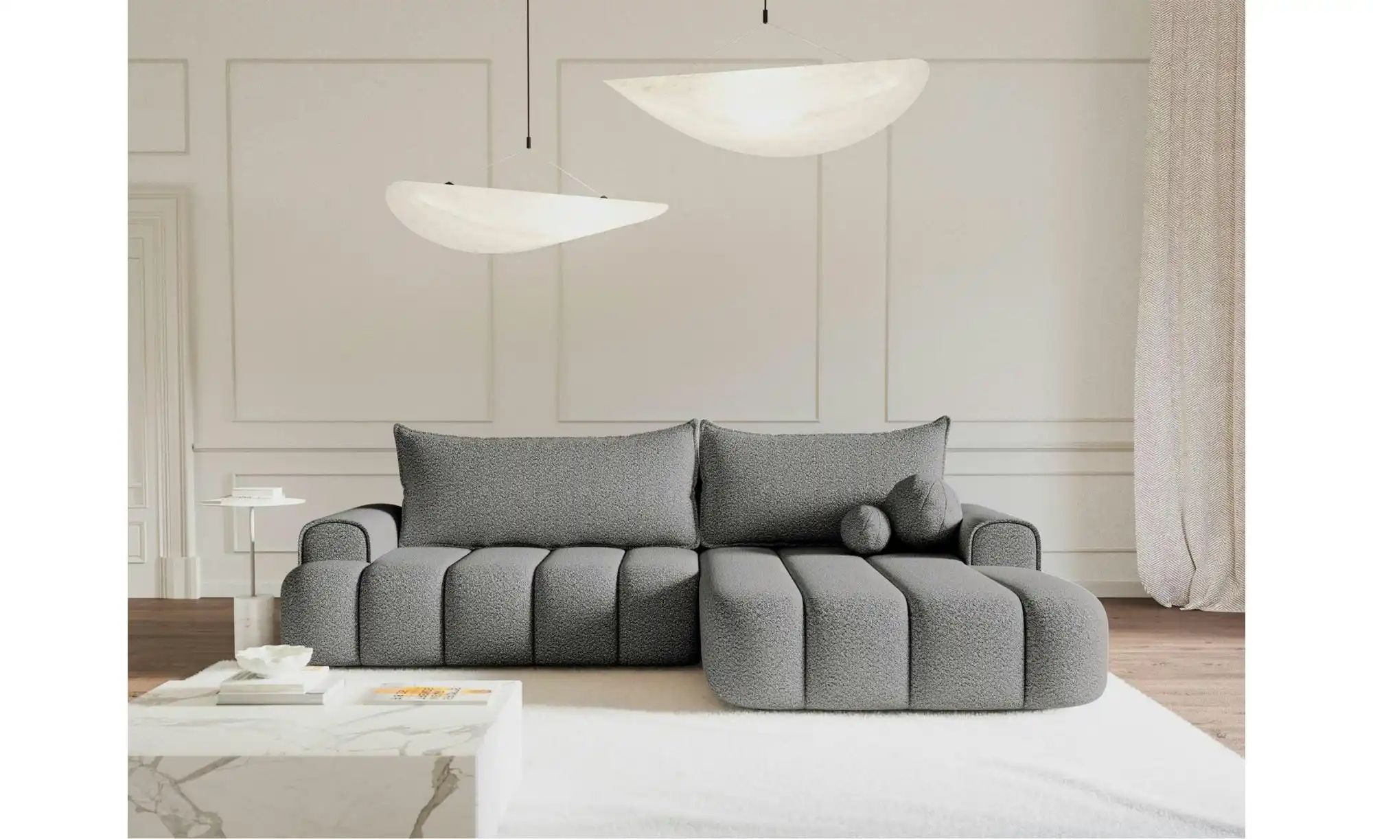 Selsey Ecksofa mit Schlaffunktion Dandelino ¦ grau ¦ Maße (cm): B: 275 H: 8 günstig online kaufen