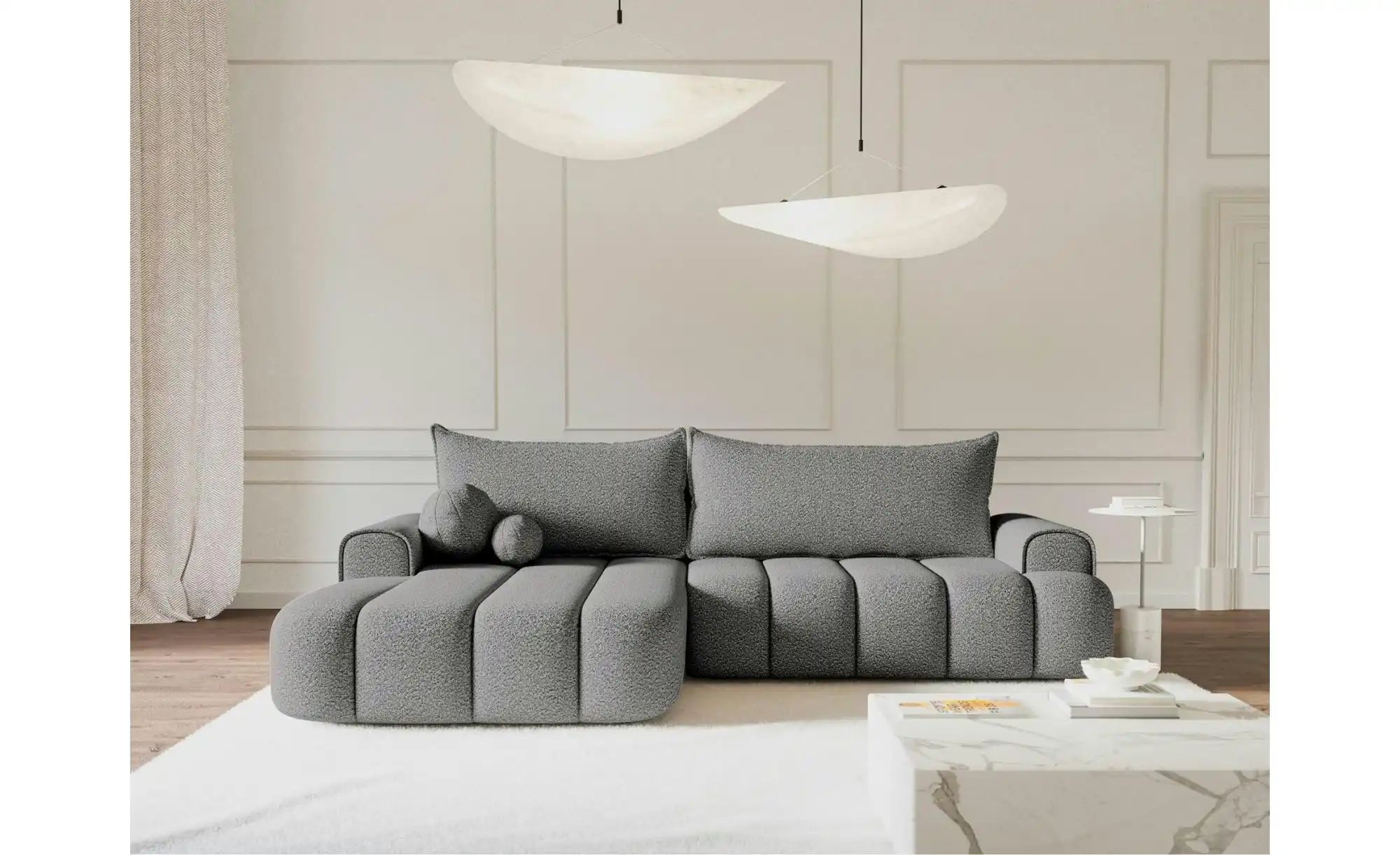 Selsey Ecksofa mit Schlaffunktion Dandelino ¦ grau ¦ Maße (cm): B: 275 H: 8 günstig online kaufen