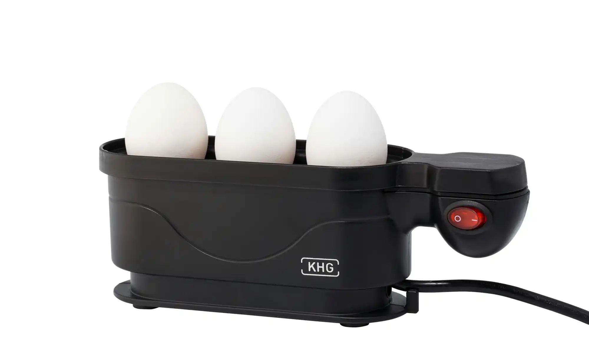 Thumbnail - KHG Eierkocher  EK-300S ¦ schwarz ¦ Kunststoff,Aluminium ¦ Maße (cm): B: 23 H: 13 T: 6.0 Elektrokleingeräte > Eierkocher...