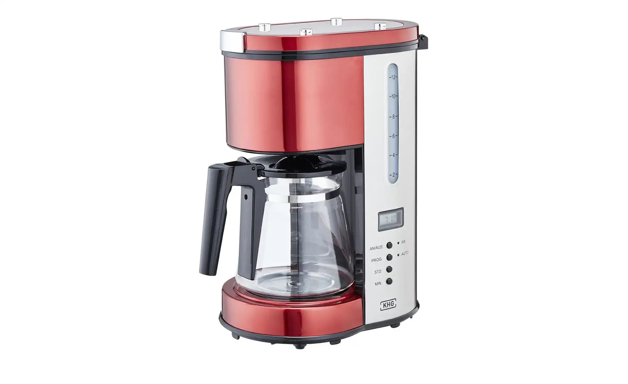 Thumbnail - KHG Kaffeeautomat  KA-114 (MRE) ¦ rot ¦ Glas,Metall,Kunststoff ¦ Maße (cm): B: 19 H: 38 T: 27.0 Elektrokleingeräte > Kaf...