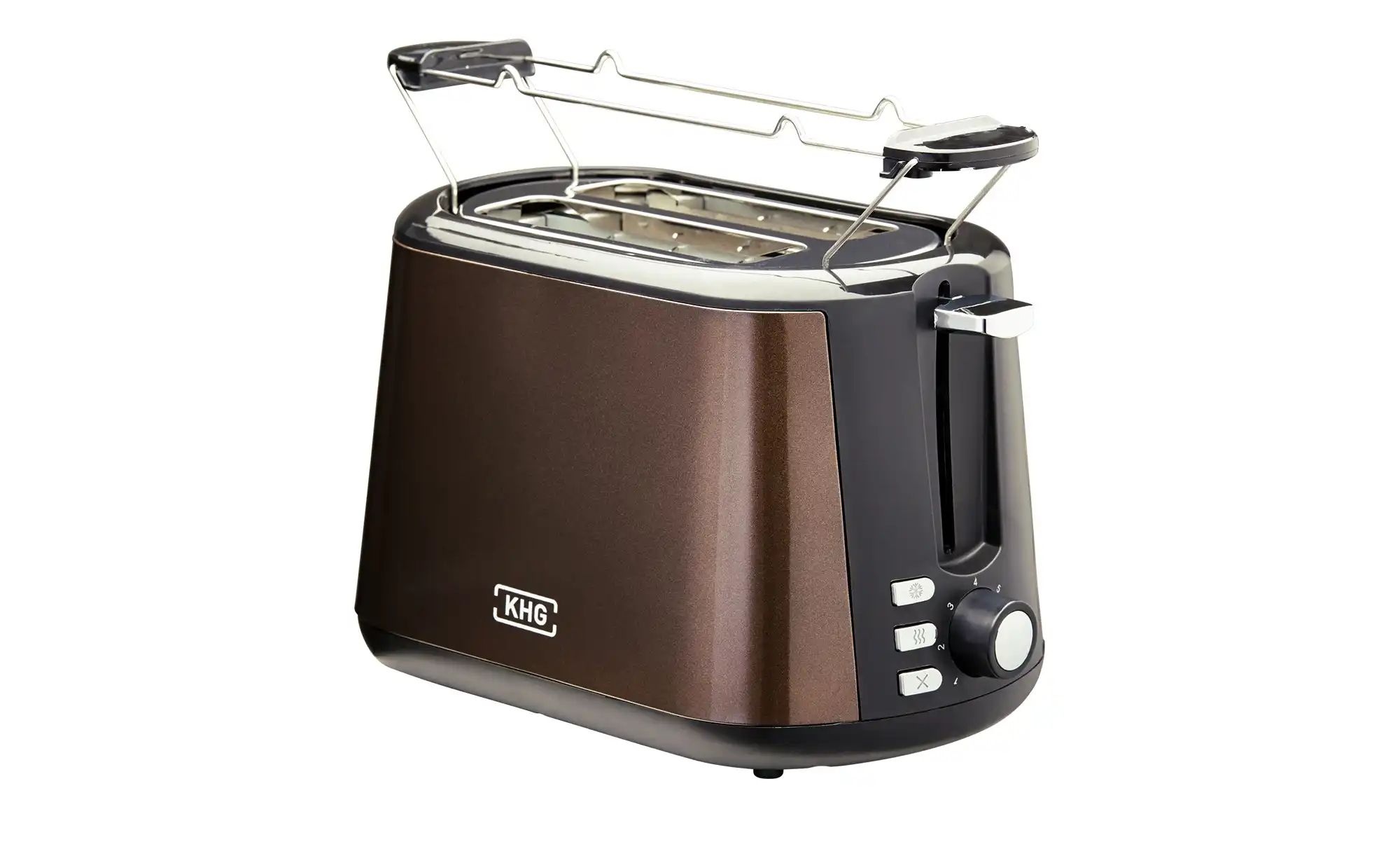 KHG Toaster  TO-806(MMS) ¦ braun ¦ Kunststoff ¦ Maße (cm): B: 28,1 H: 17,6 günstig online kaufen