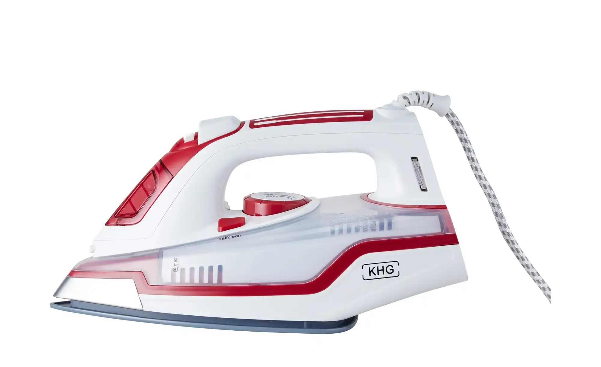 KHG Dampfbügeleisen  DB-2202WR ¦ rot ¦ Kunststoff,Keramik,Metall ¦ Maße (cm günstig online kaufen