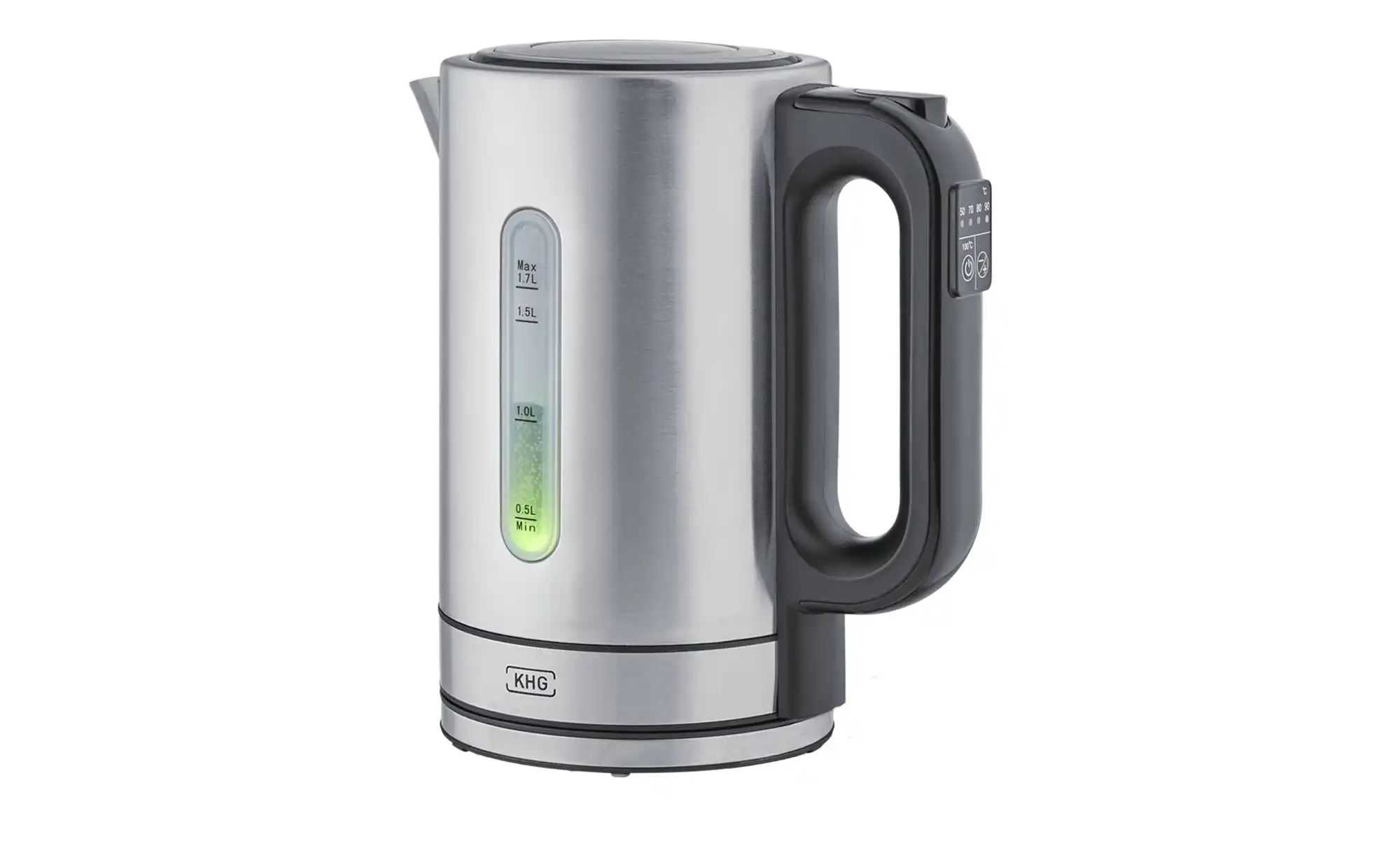 KHG Wasserkocher  WK-1703 (ES) ¦ silber ¦ Edelstahl,Kunststoff ¦ Maße (cm): günstig online kaufen