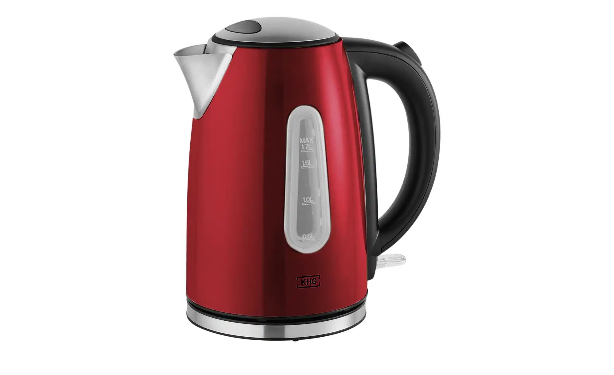 KHG Wasserkocher  WK-1707 (MRE) ¦ rot ¦ Metall lackiert,Kunststoff,Edelstah günstig online kaufen
