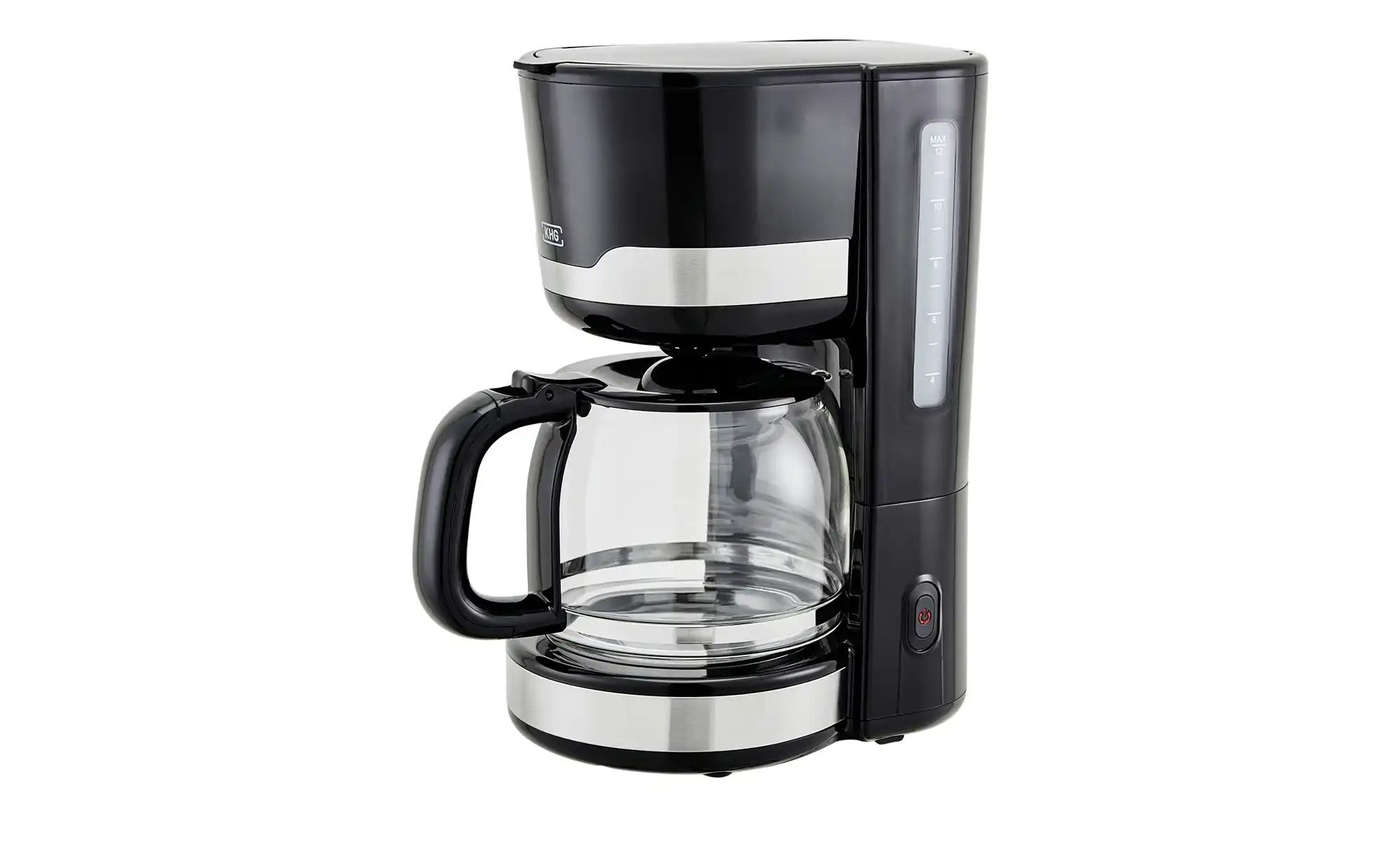 KHG Kaffeeautomat  KA-129 SE2 ¦ schwarz ¦ Glas,Edelstahl,Kunststoff ¦ Maße günstig online kaufen