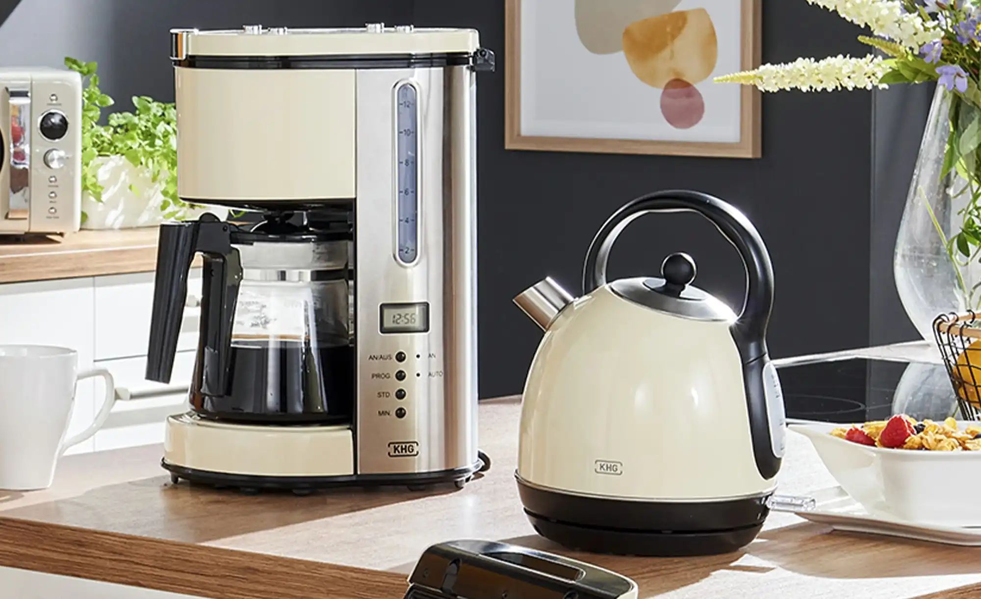 KHG Wasserkocher  WK-1711 (C) ¦ creme ¦ Kunststoff,Metall lackiert,Edelstah günstig online kaufen