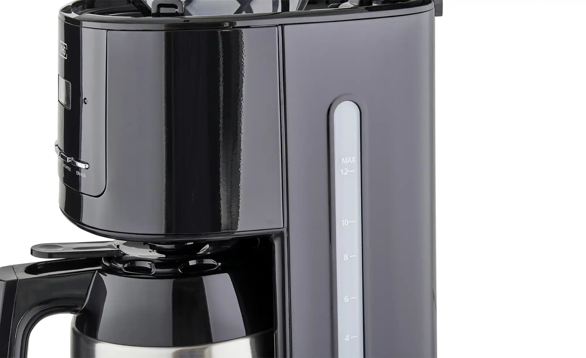 Thumbnail - KHG Thermo-Kaffeeautomat TKA-182 (SE) ¦ schwarz ¦ Edelstahl,Kunststoff ¦ Maße (cm): B: 17,5 H: 36,5 T: 23.5 Elektroklei...