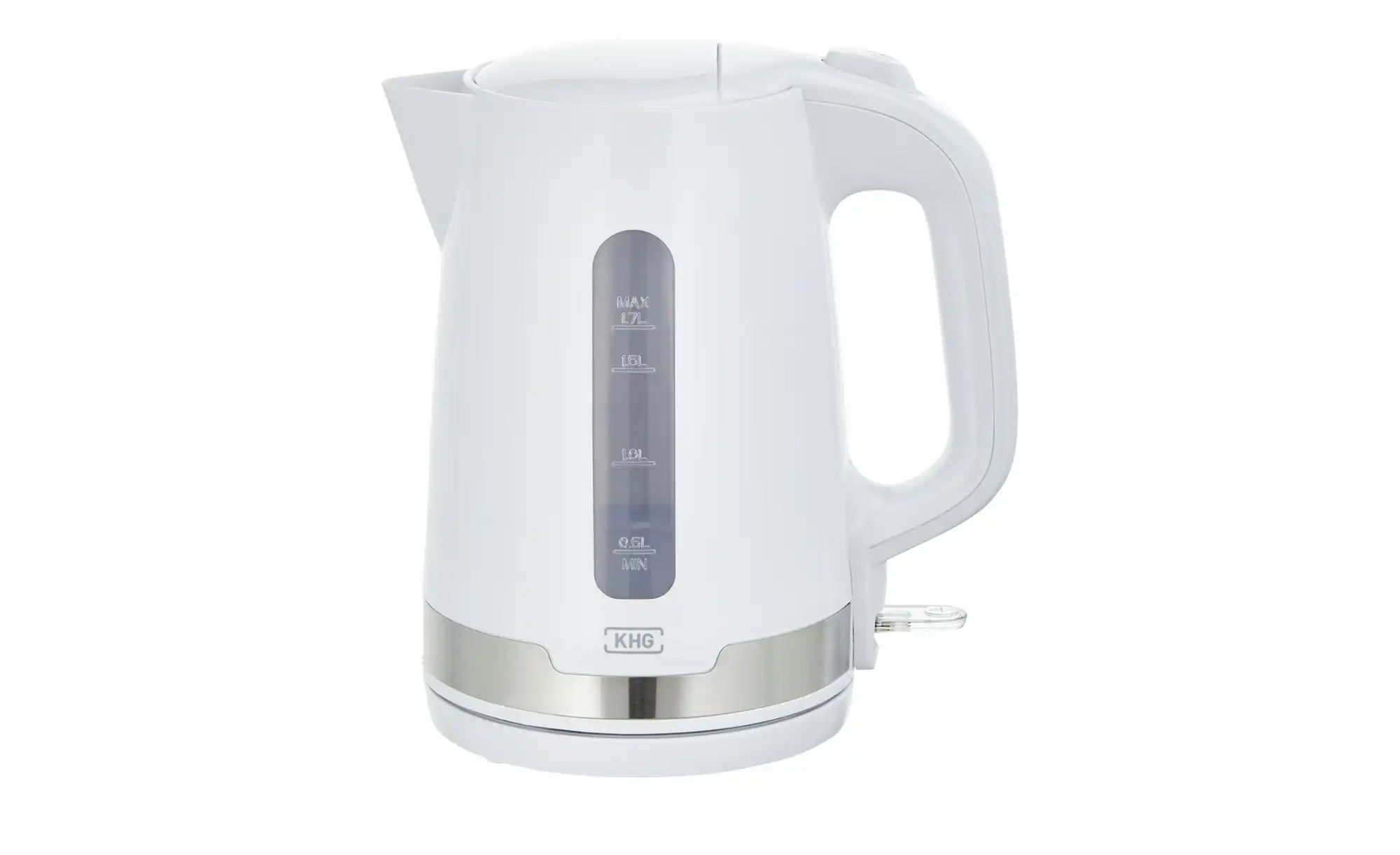 KHG Wasserkocher  WK-1708 WE2 ¦ weiß ¦ Edelstahl,Kunststoff ¦ Maße (cm): B: günstig online kaufen