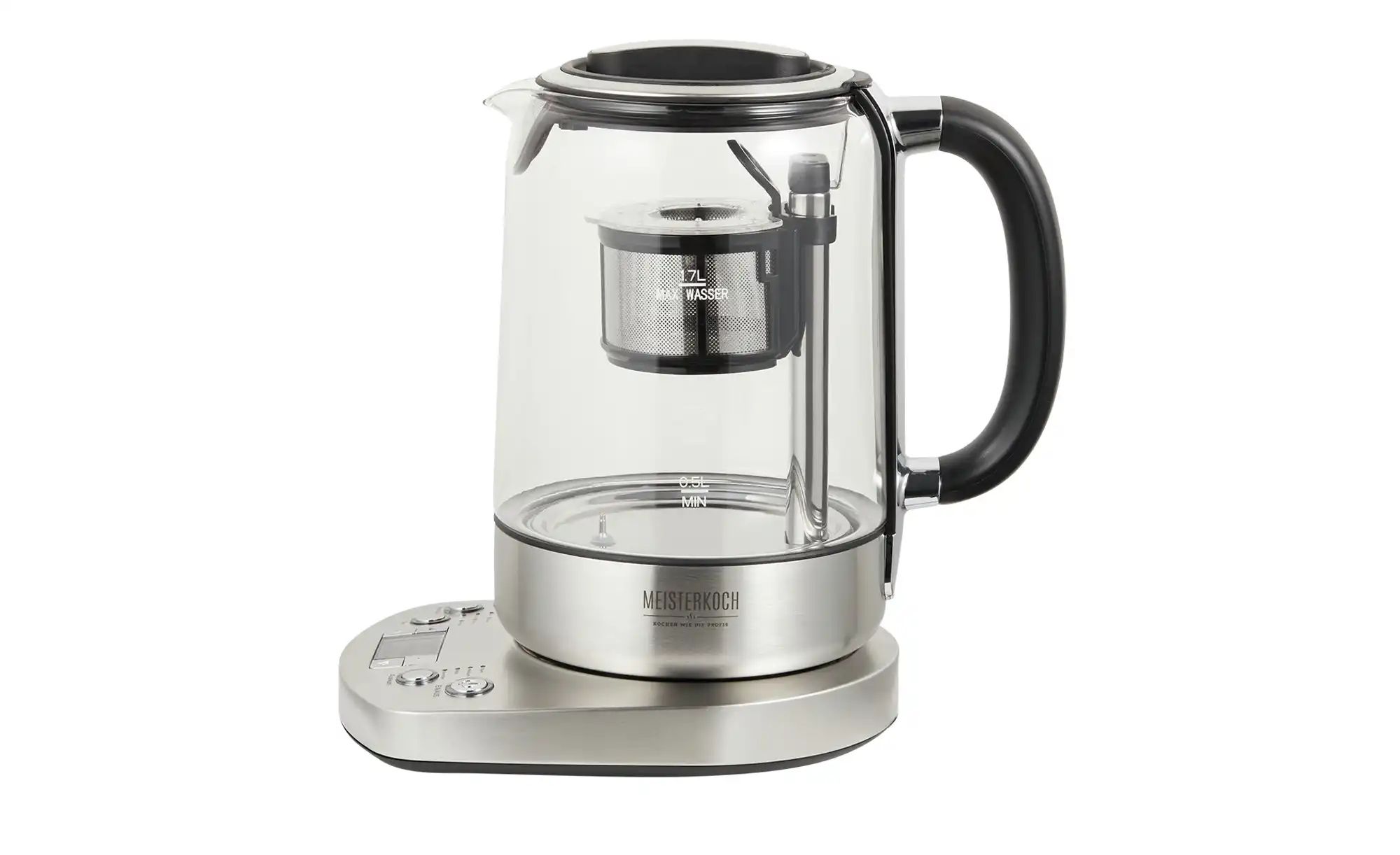 Meisterkoch Teekocher  TK-170 TWE ¦ silber ¦ Glas,Edelstahl,Kunststoff ¦ Ma günstig online kaufen